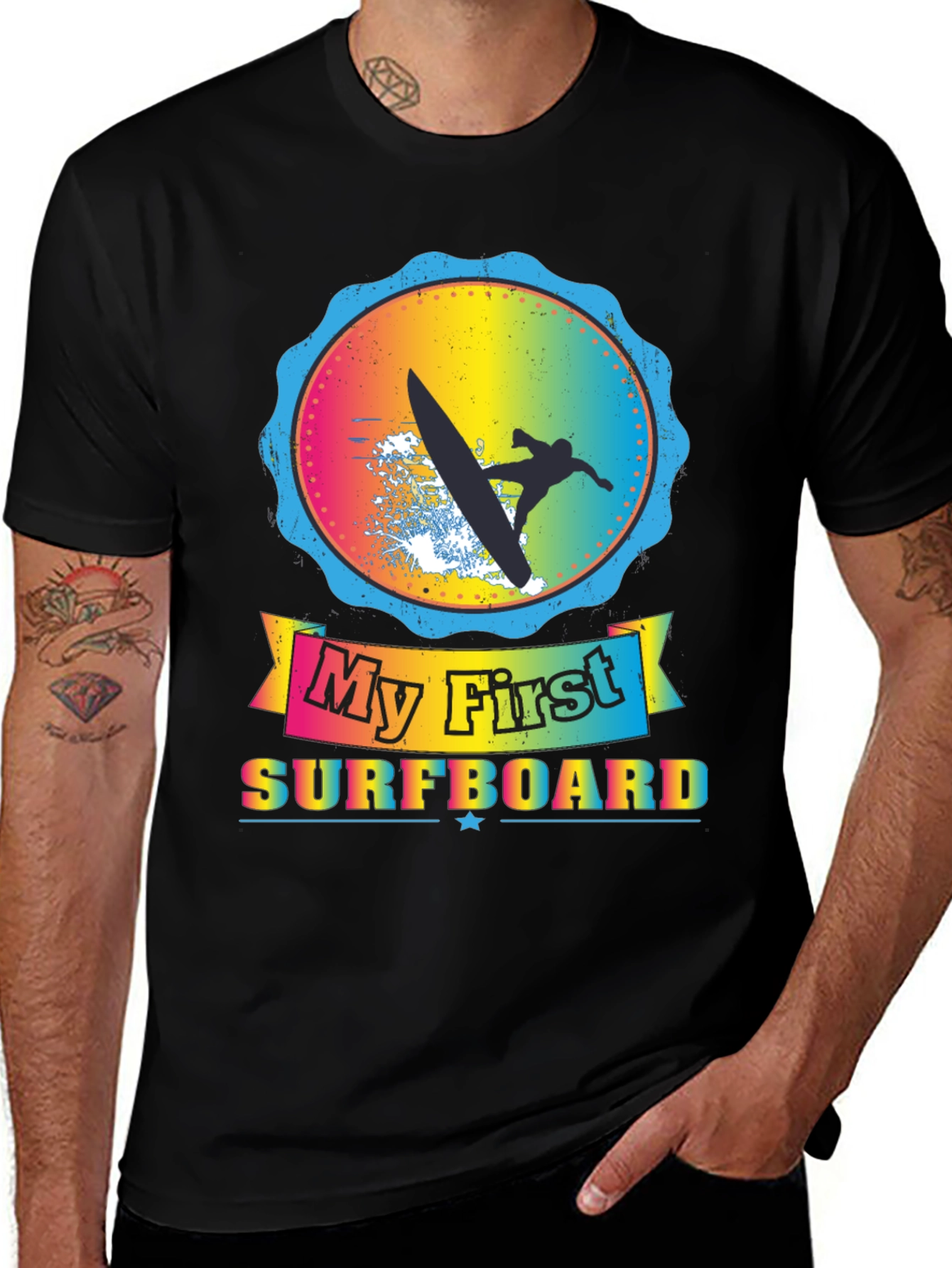 Variant 25 of My First Surfboard Graphic Tee