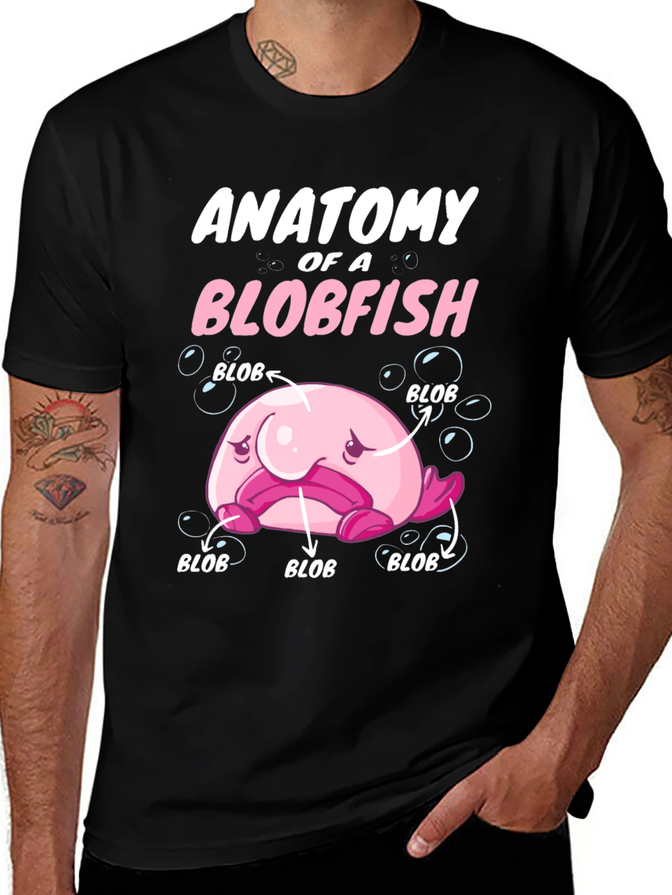 Variant 18 of Anatomy of a Blobfish Graphic T-Shirt