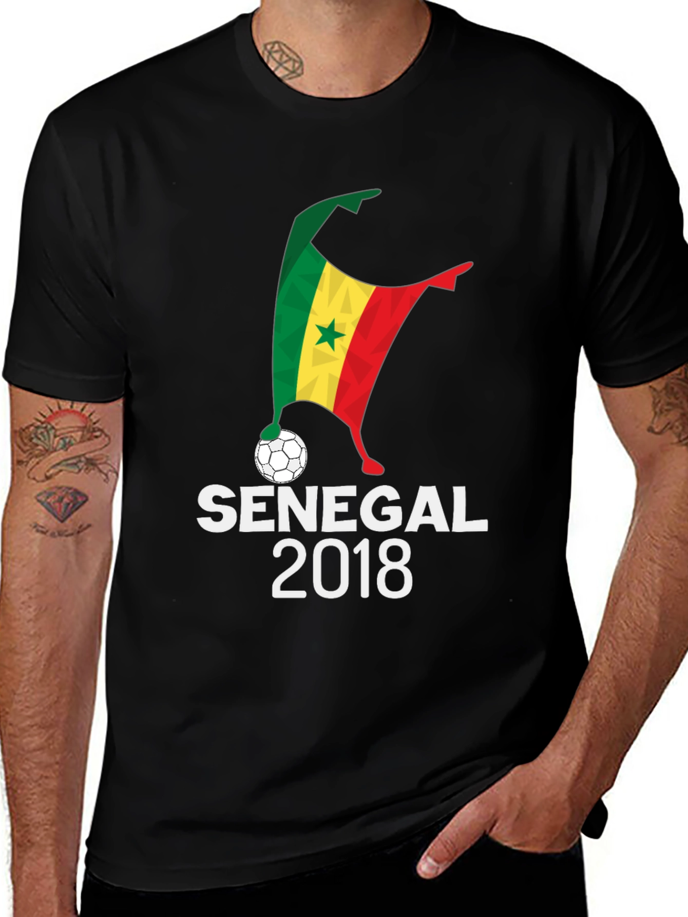 Senegal Football T-Shirt - 2018 Soccer Fan Tee