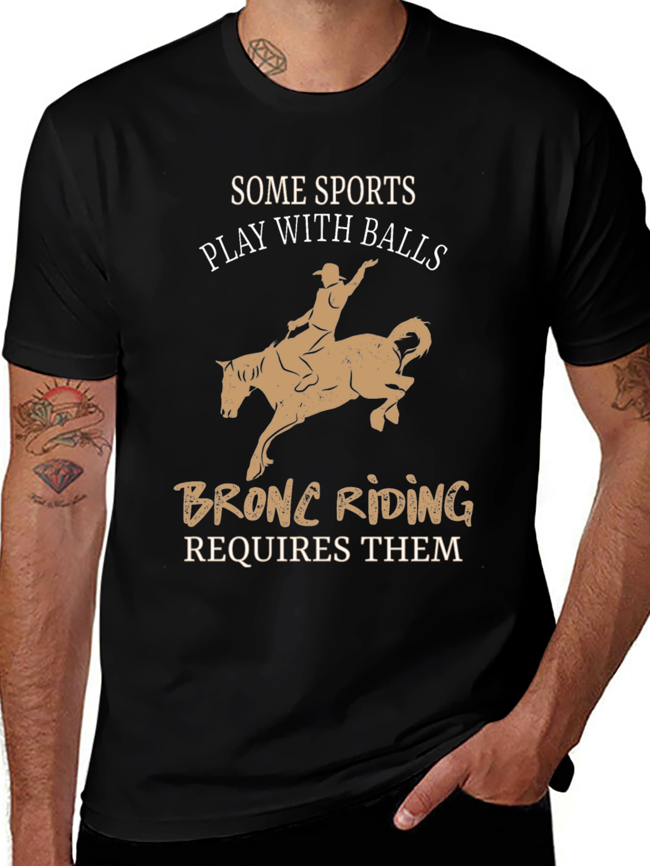 Variant 16 of Bronc Riding T-Shirt Funny Rodeo Tee
