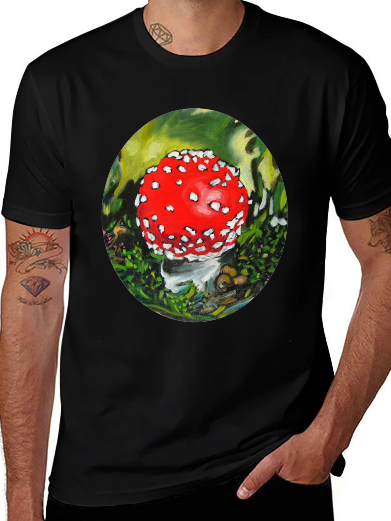 Variant 10 of Mushroom T-Shirt - Funky Fungi Design