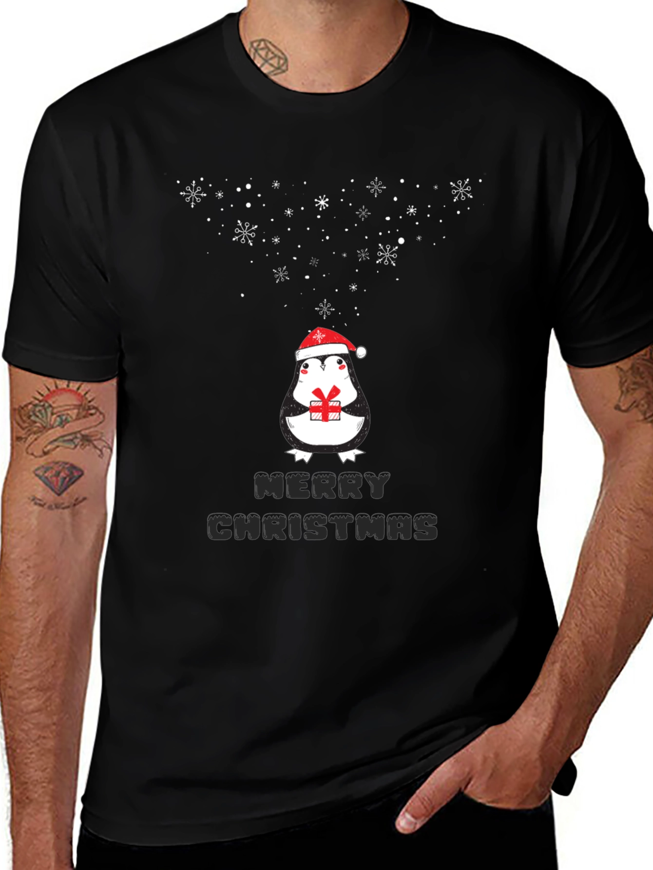 Variant 7 of Merry Christmas Penguin T-Shirt