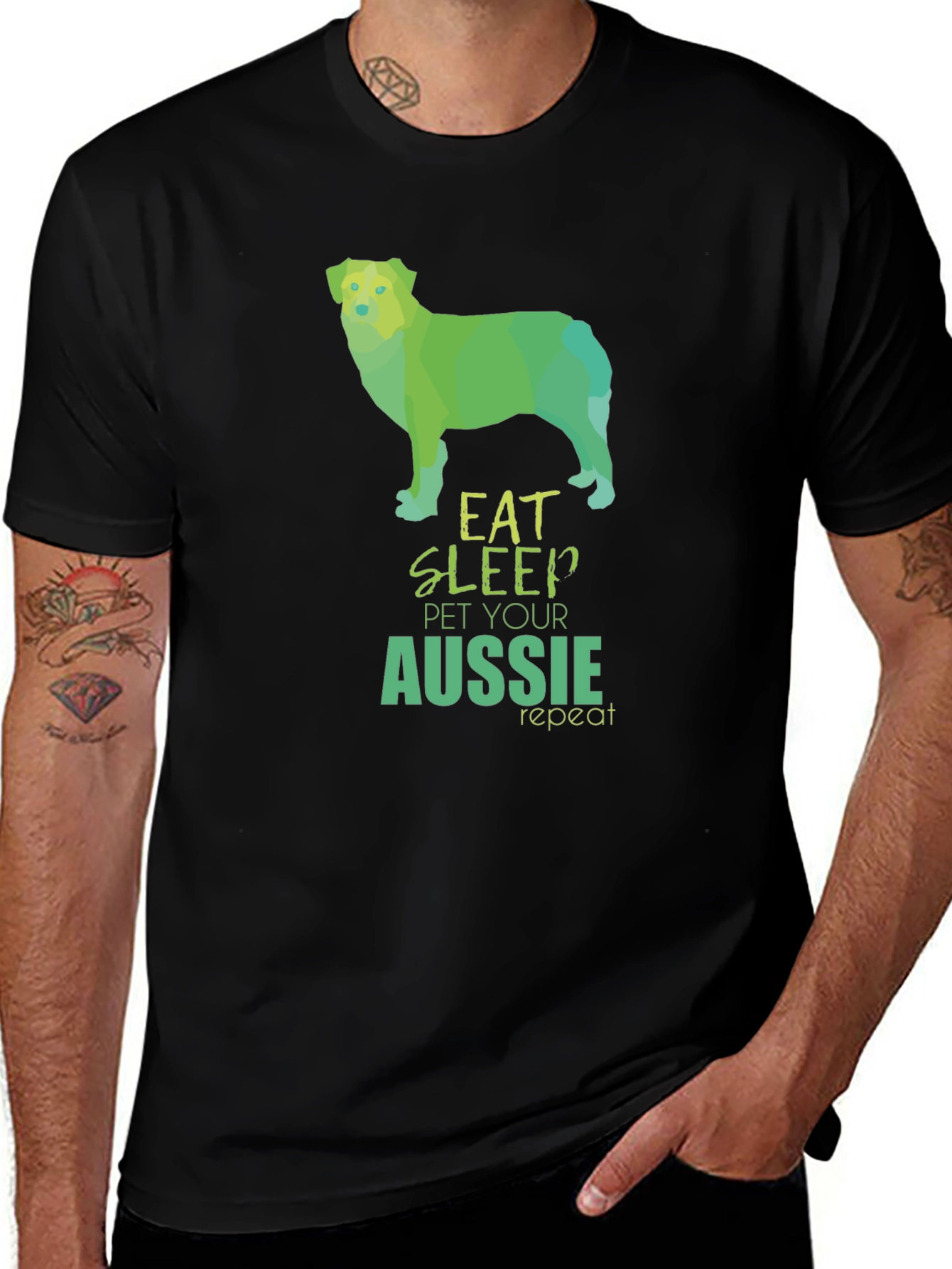 Variant 5 of Eat Sleep Pet Aussie Repeat T-Shirt