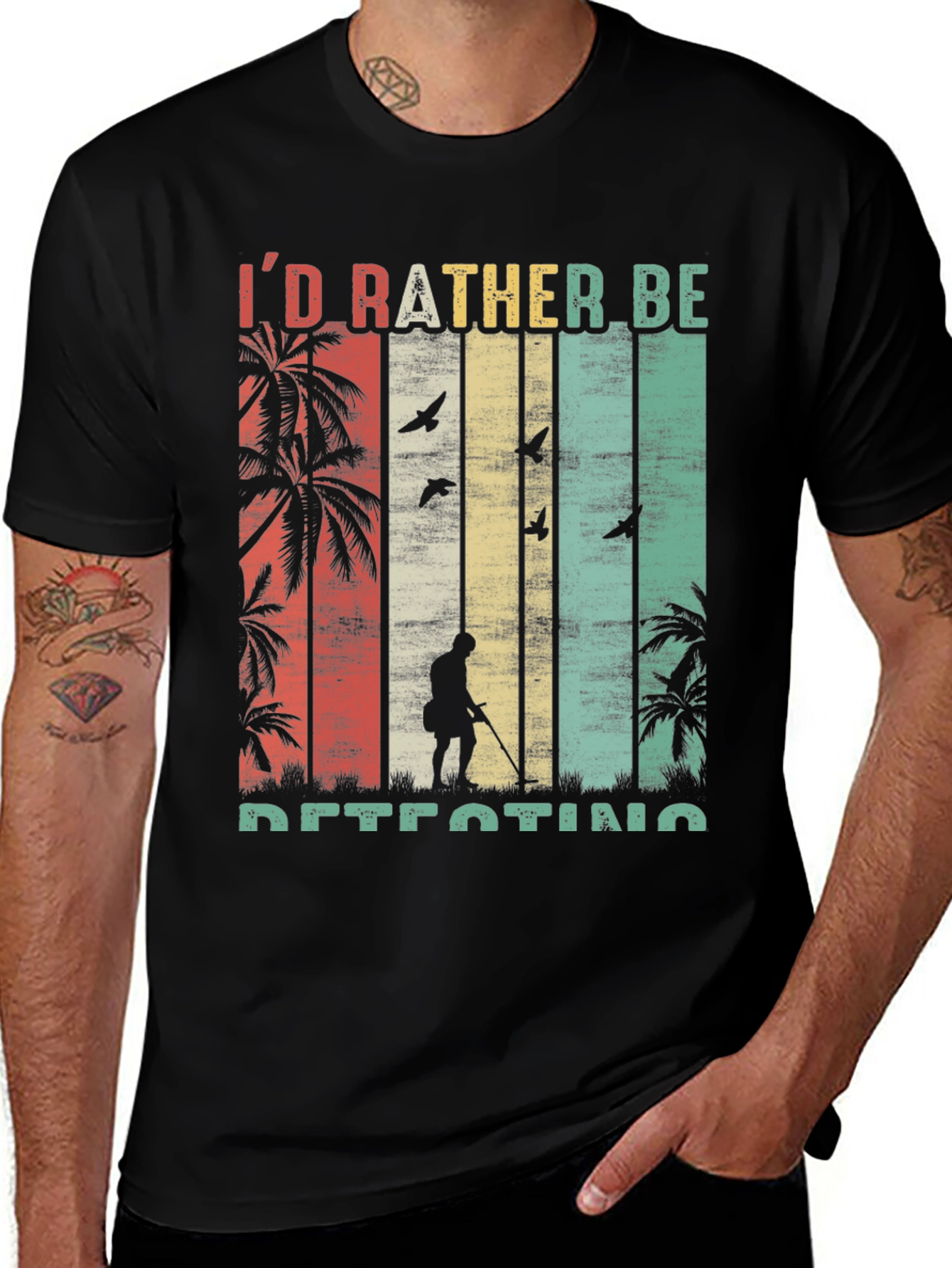 Retro Metal Detecting T-Shirt