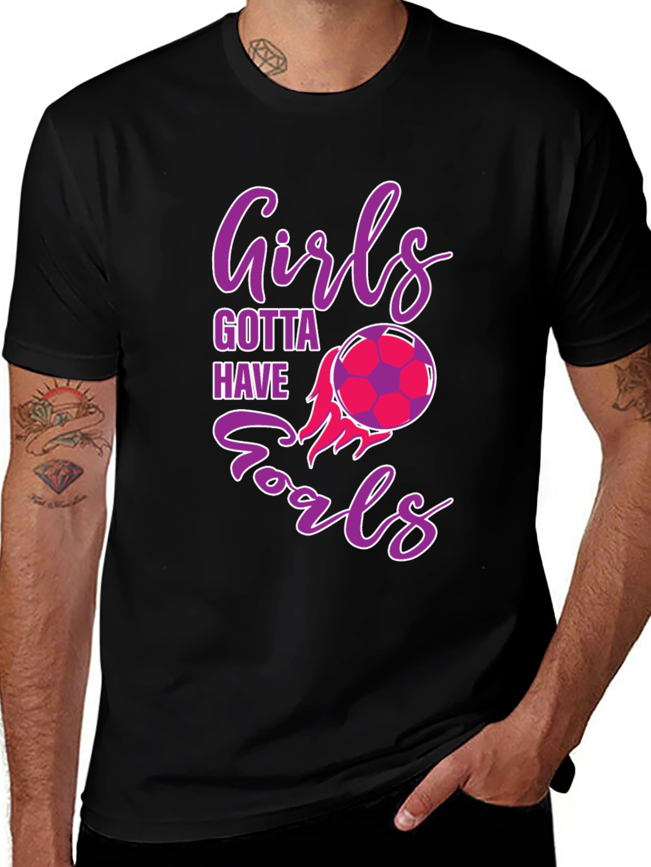 Variant 28 of Girls Gotta Have Goals Soccer T-Shirt