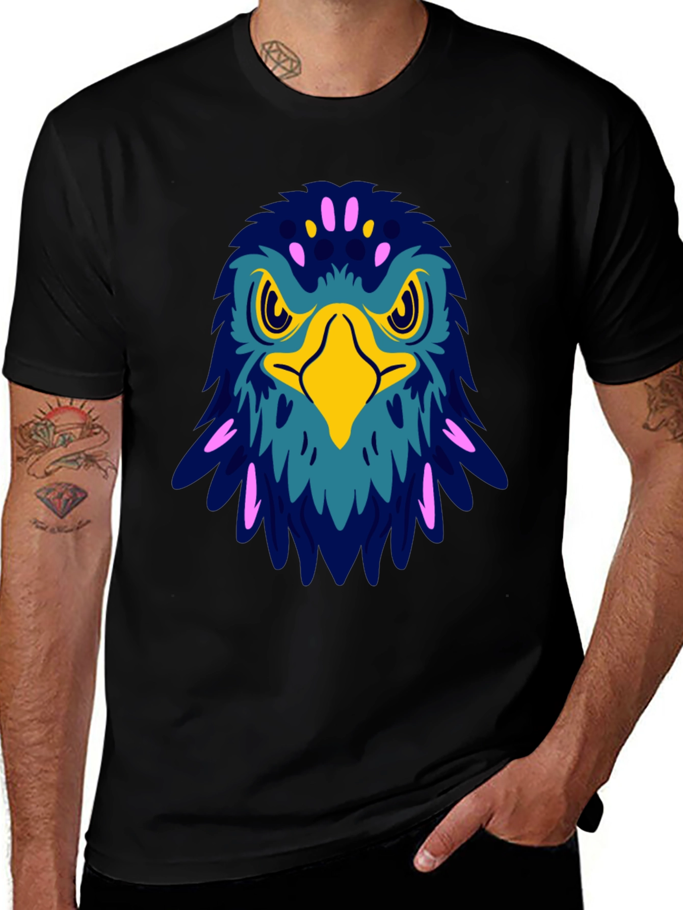 Variant 24 of Bold Eagle Graphic Tee - Black