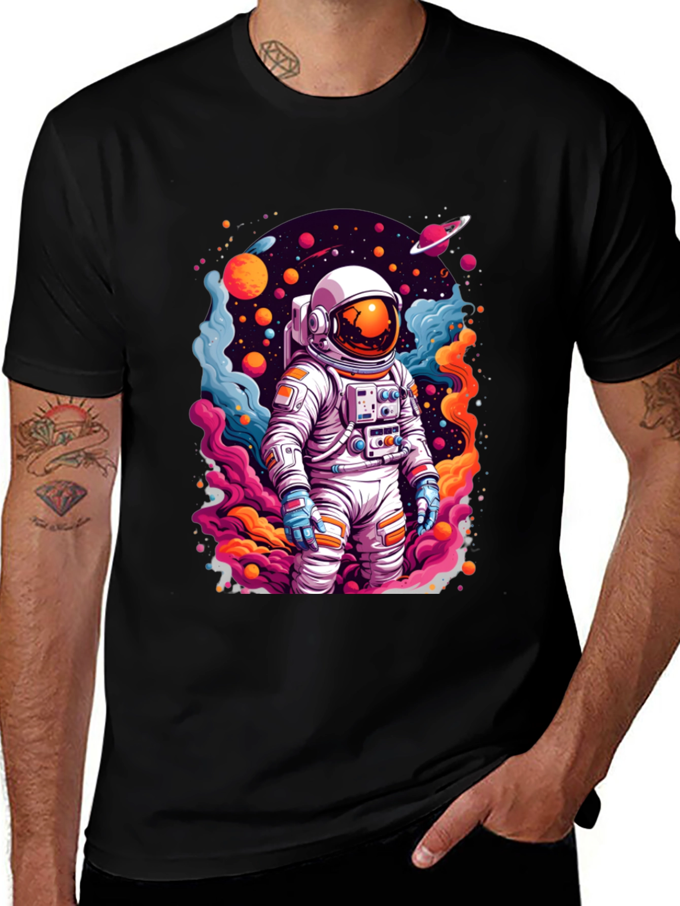 Variant 2 of Astronaut in Space T-Shirt - Vibrant Graphic Tee