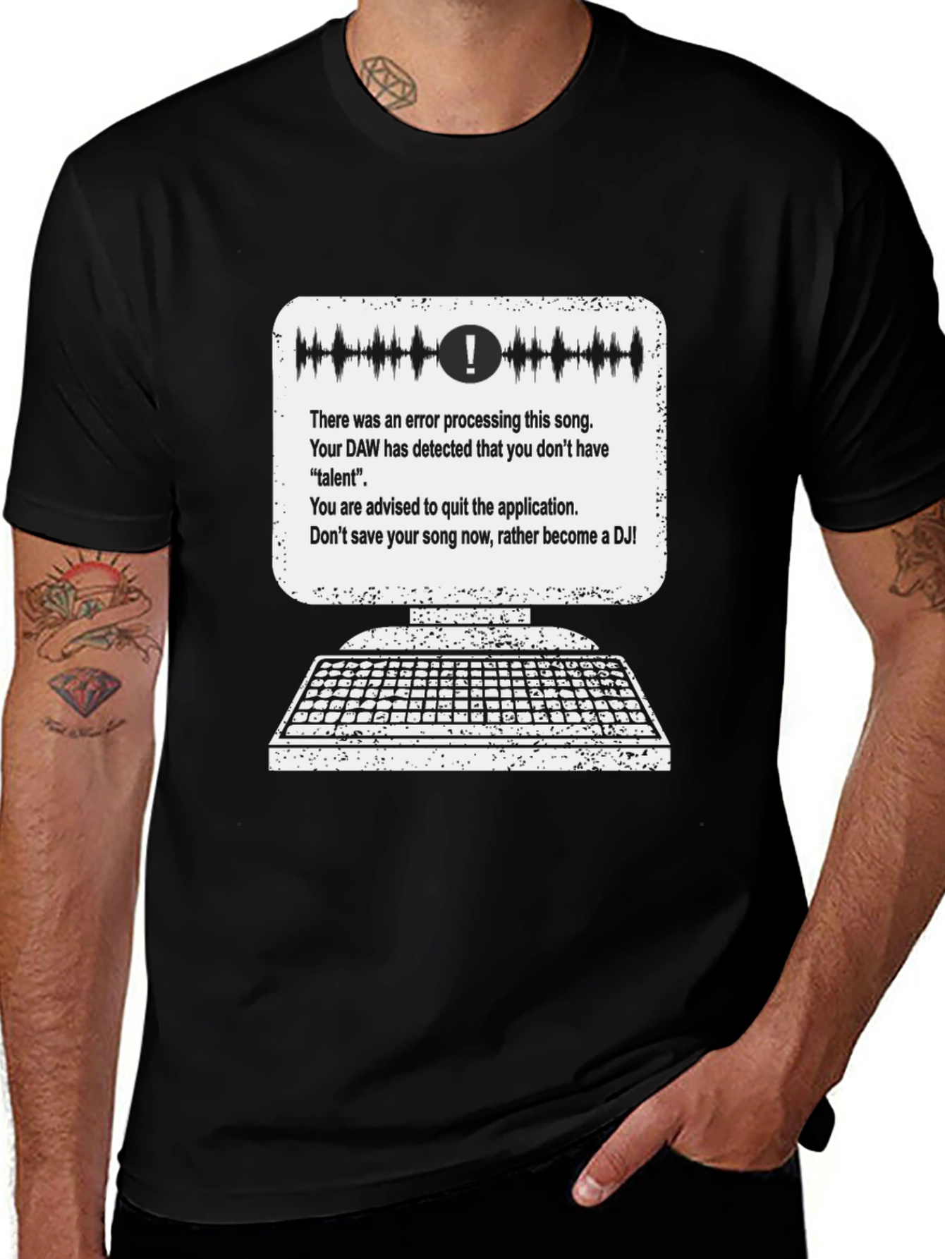 Variant 6 of Error Processing Song T-Shirt - Become a DJ!
