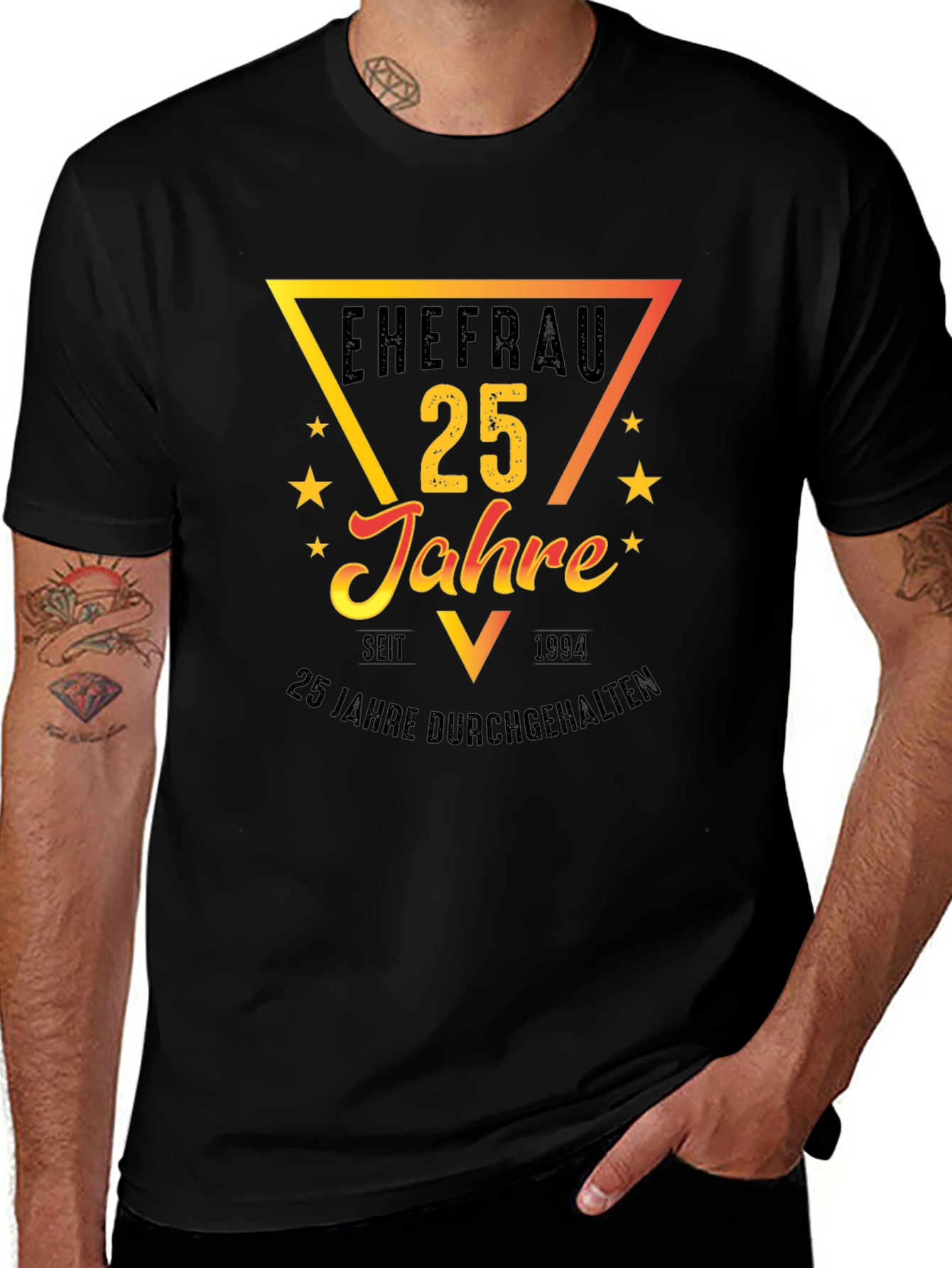 Ehefrau 25 Jahre T-Shirt - Anniversary Gift