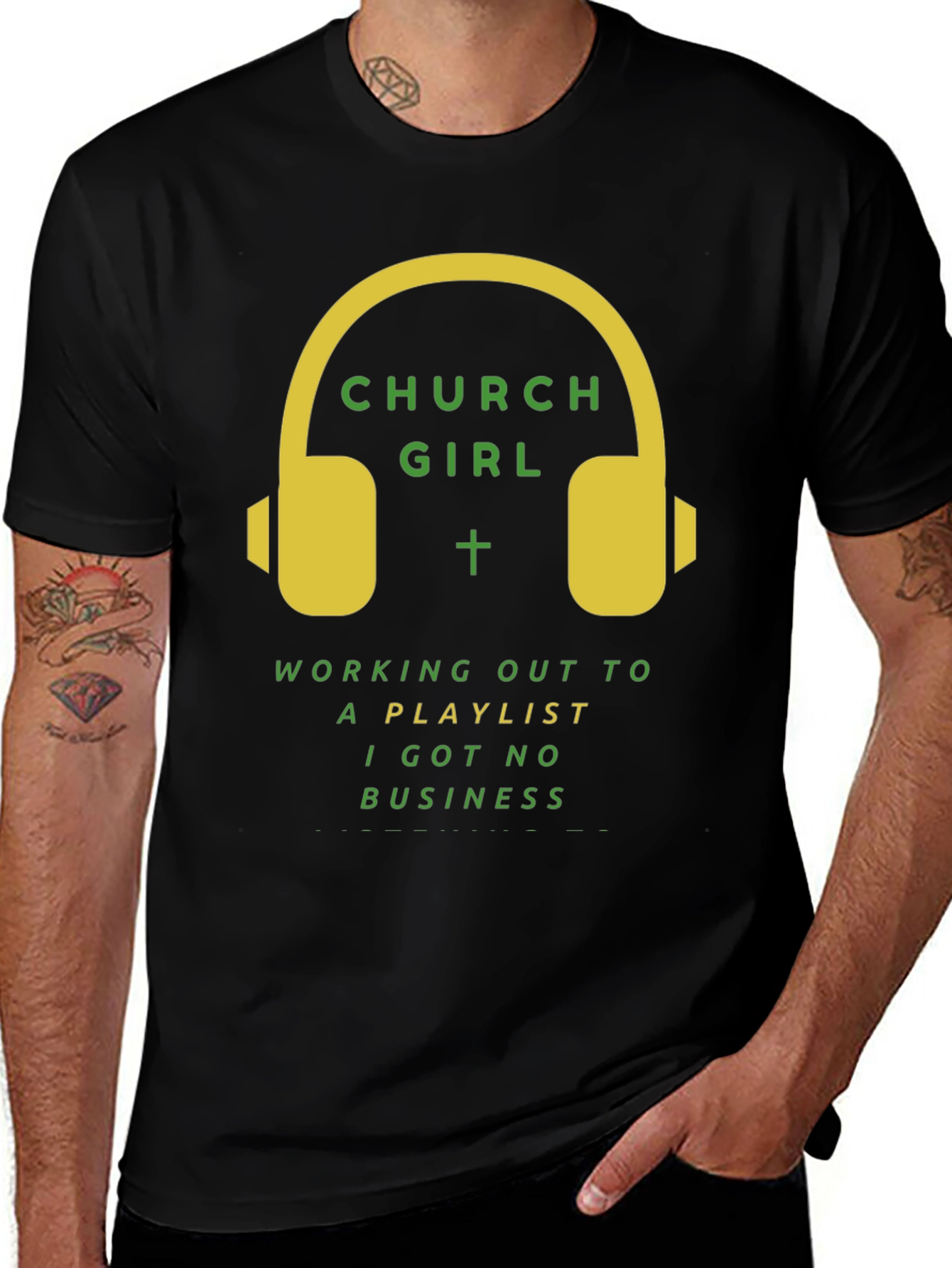 Variant 29 of Church Girl Playlist T-Shirt