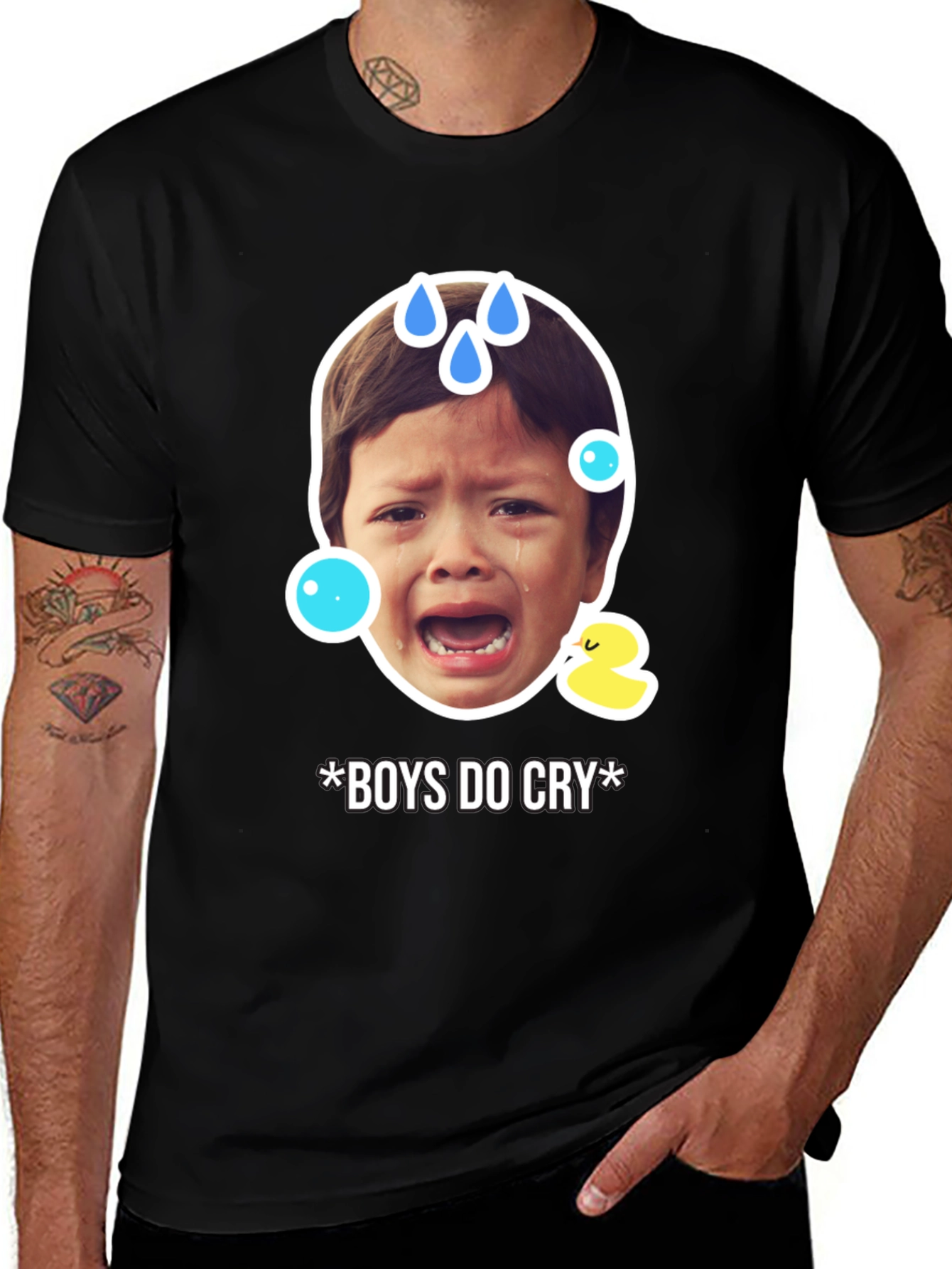 Variant 7 of Boys Do Cry Graphic Tee - Trendy Unisex Shirt