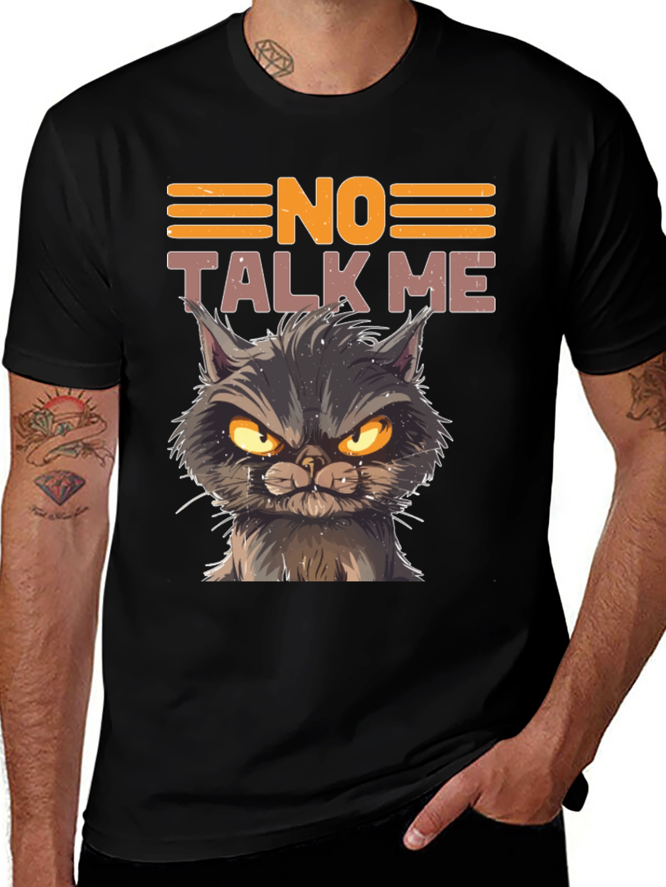 Variant 20 of No Talk Me Cat Graphic T-Shirt