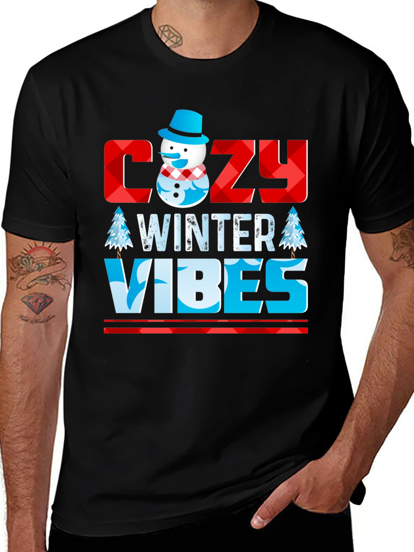 Variant 7 of Cozy Winter Vibes Graphic Tee