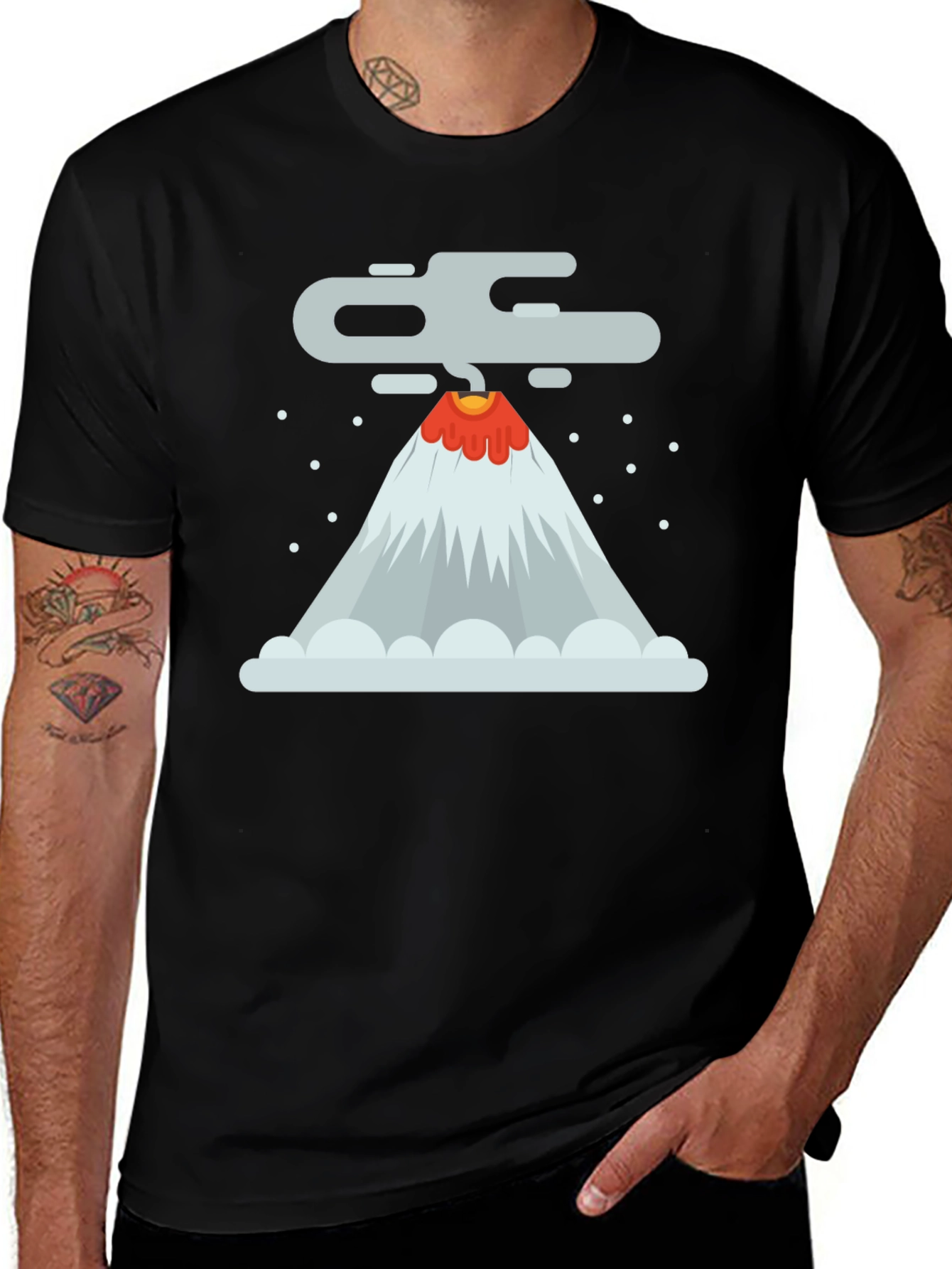 Variant 27 of Volcano Graphic Tee - Erupting Style!