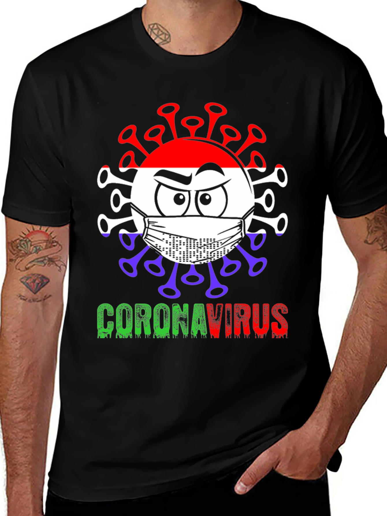 Variant 15 of Coronavirus Cartoon Graphic Tee
