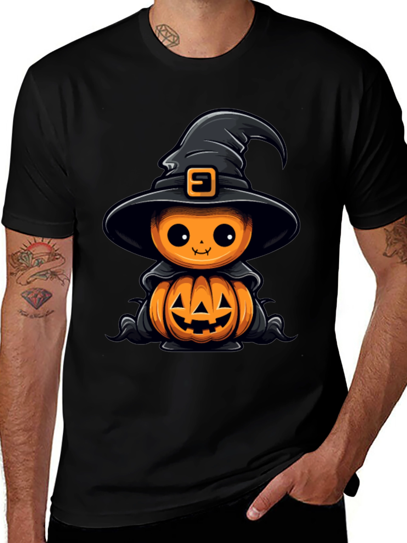 Halloween Pumpkin Witch T-Shirt