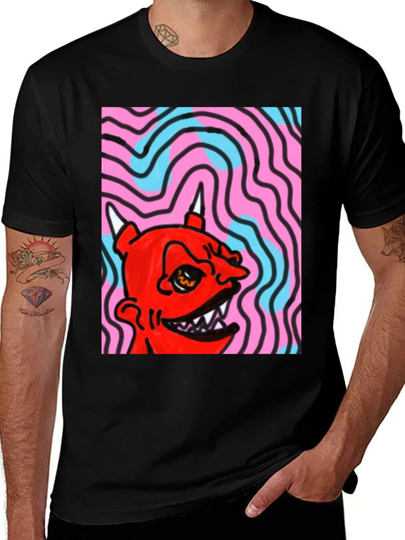 Variant 30 of Devil Graphic Tee - Bold Statement Shirt