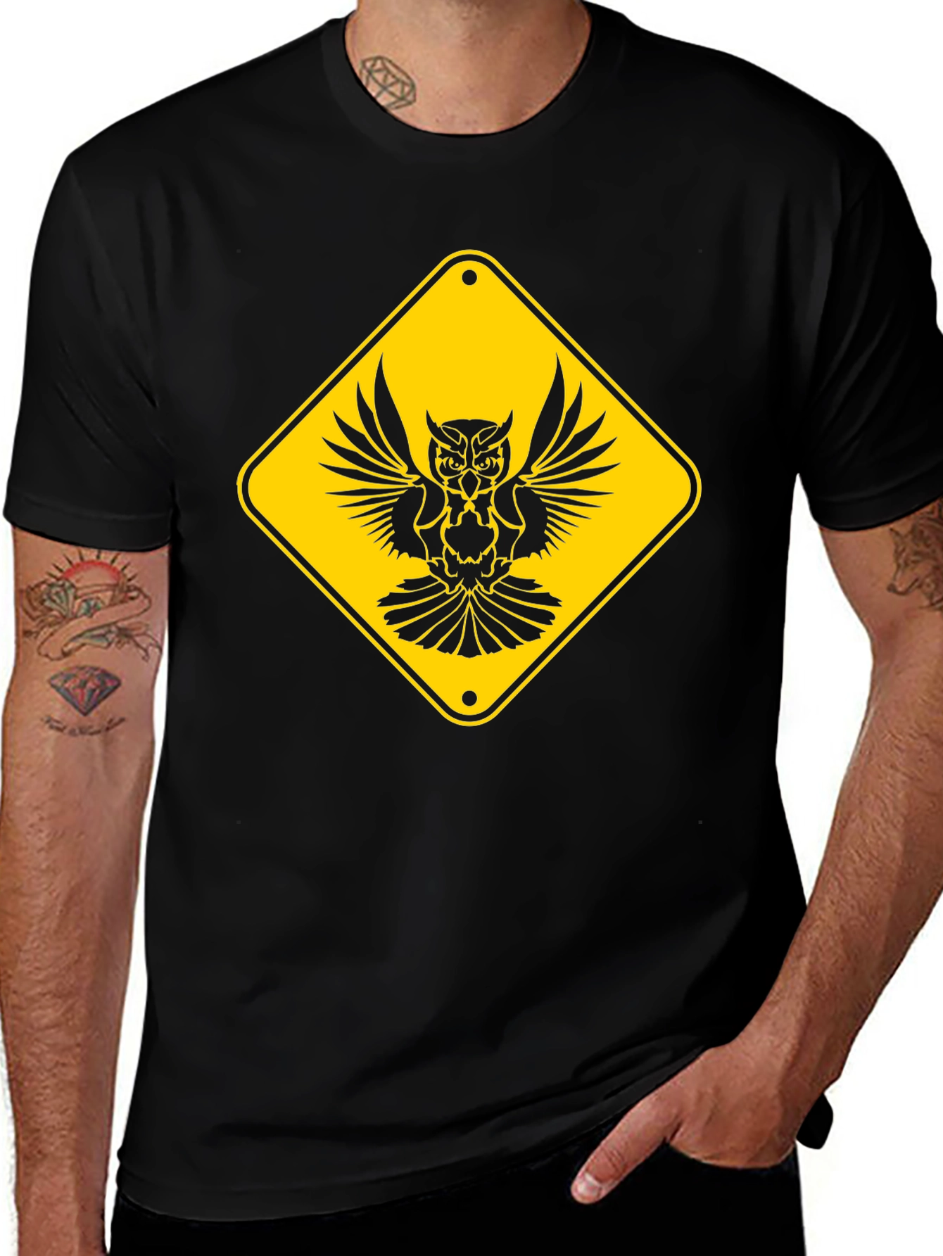 Variant 20 of Owl Crossing Graphic T-Shirt