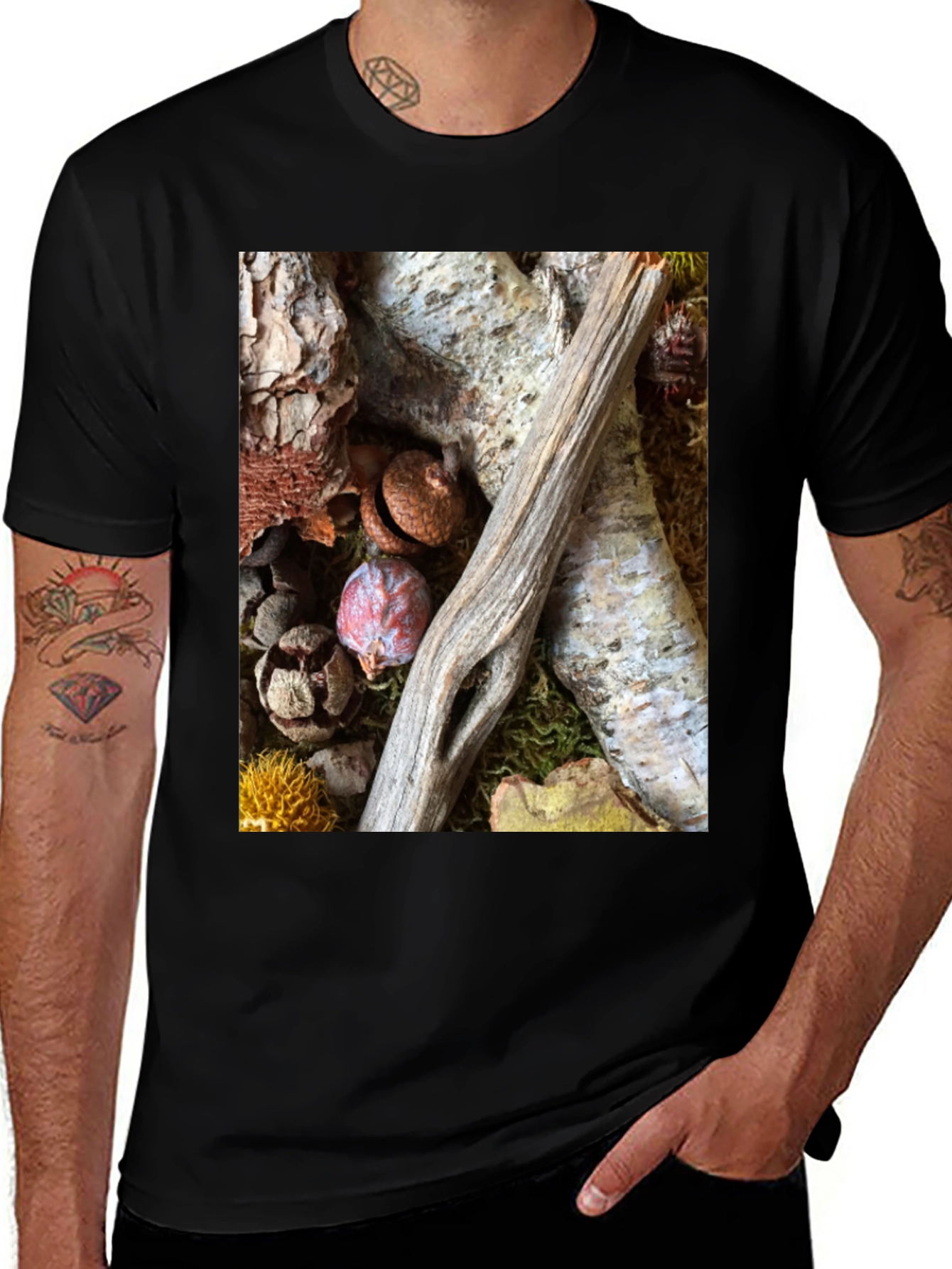 Variant 8 of Nature Still Life Graphic Tee - Earthy Style Shirt