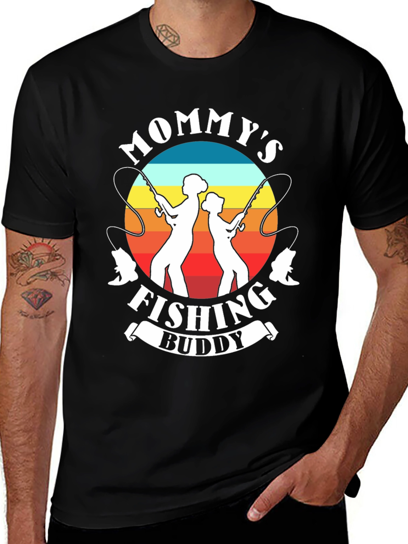 Variant 22 of Mommy's Fishing Buddy T-Shirt