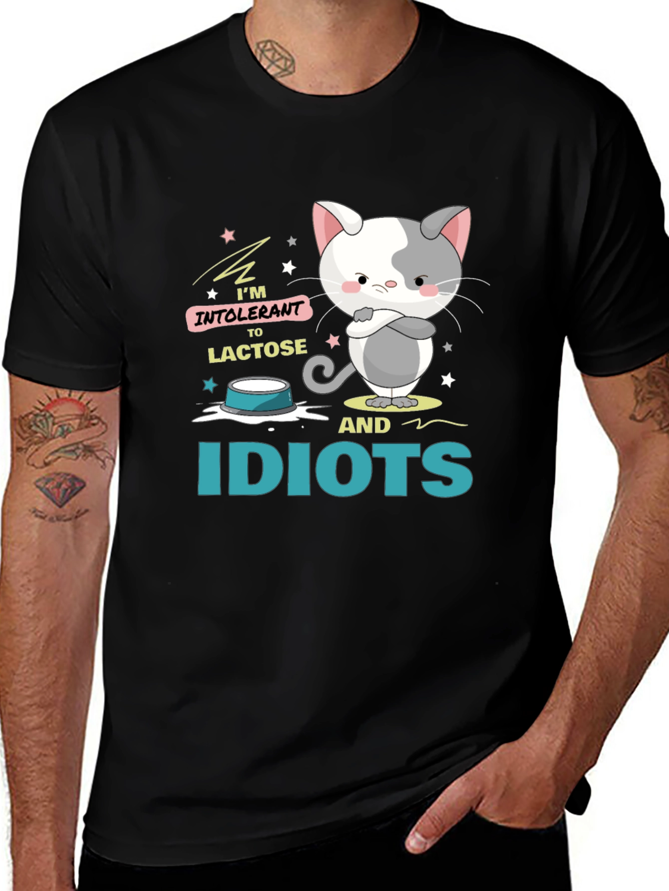 Variant 19 of Intolerant Cat Graphic Tee