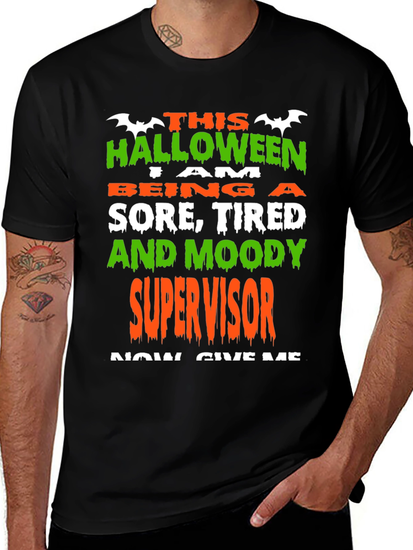 Variant 16 of Funny Halloween Supervisor T-Shirt
