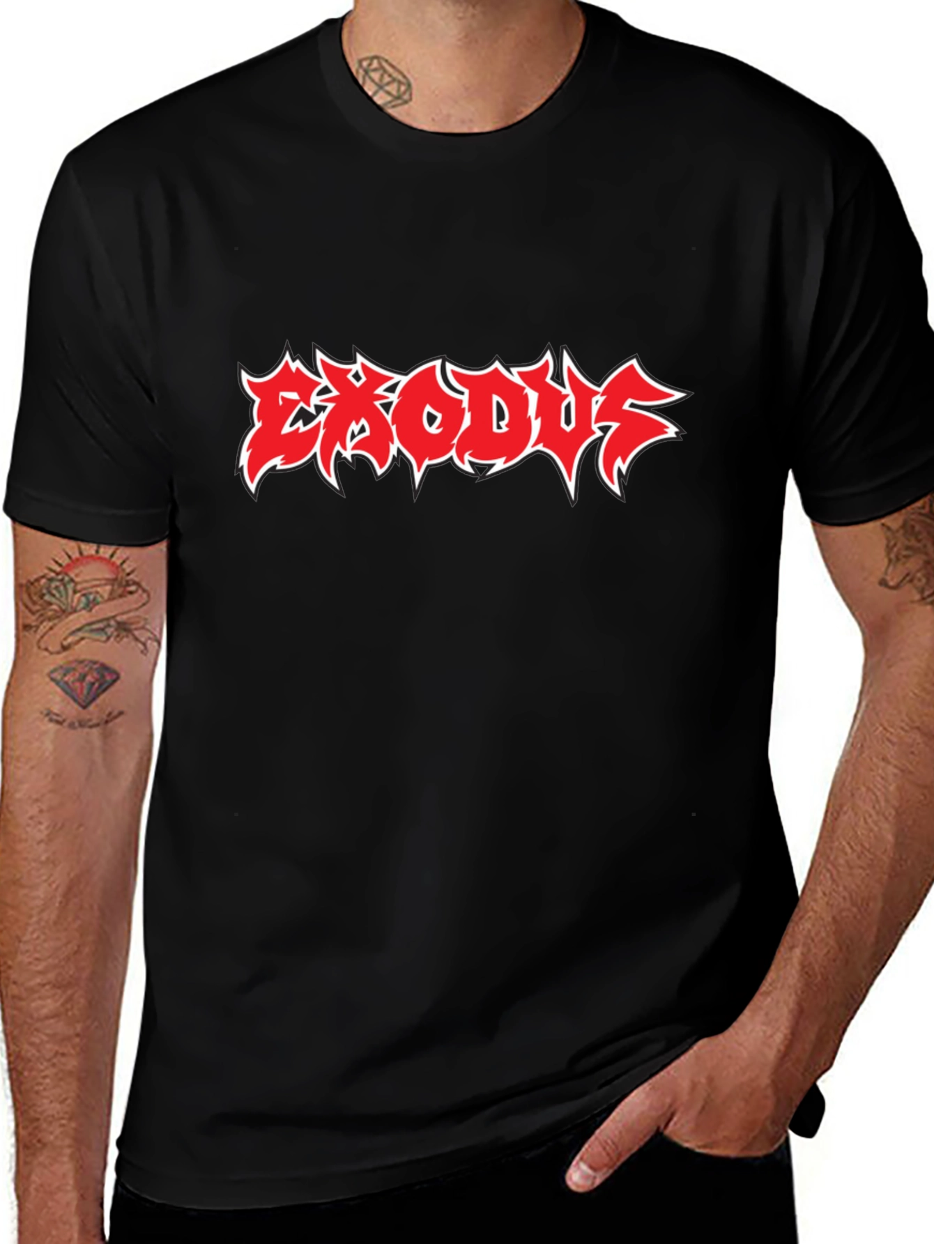 Exodus Band Logo T-Shirt - Black Metal Music Tee