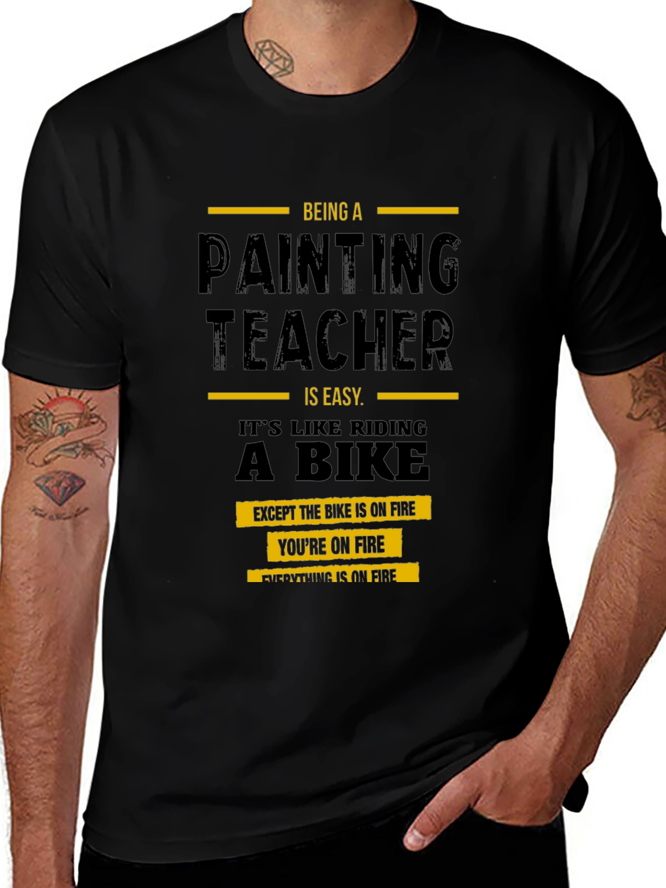 Variant 15 of Funny Painting Teacher T-Shirt