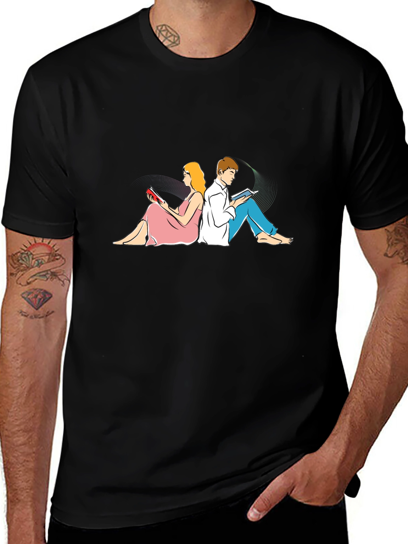 Book Lover's Tee: Reading Together