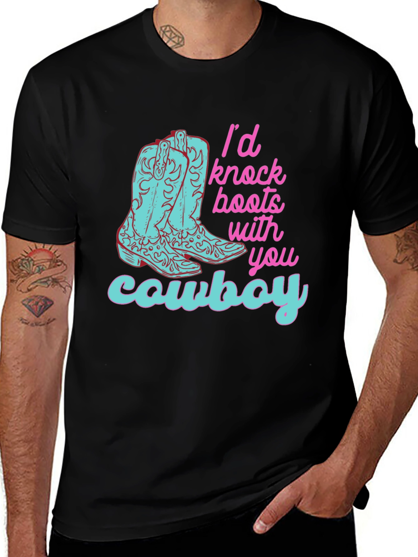 Variant 10 of Knock Boots Cowboy Graphic Tee