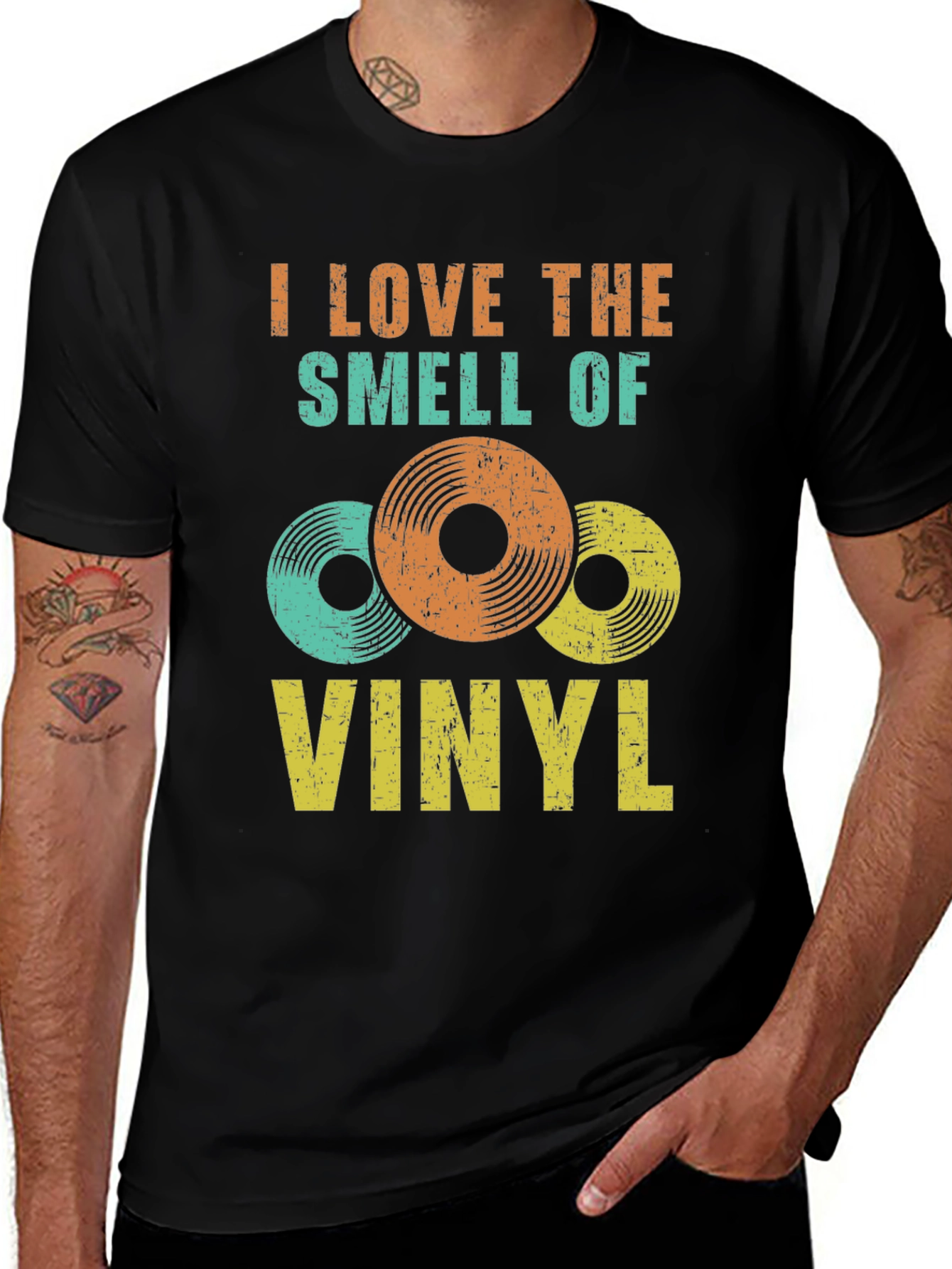 Variant 26 of I Love The Smell Of Vinyl T-Shirt