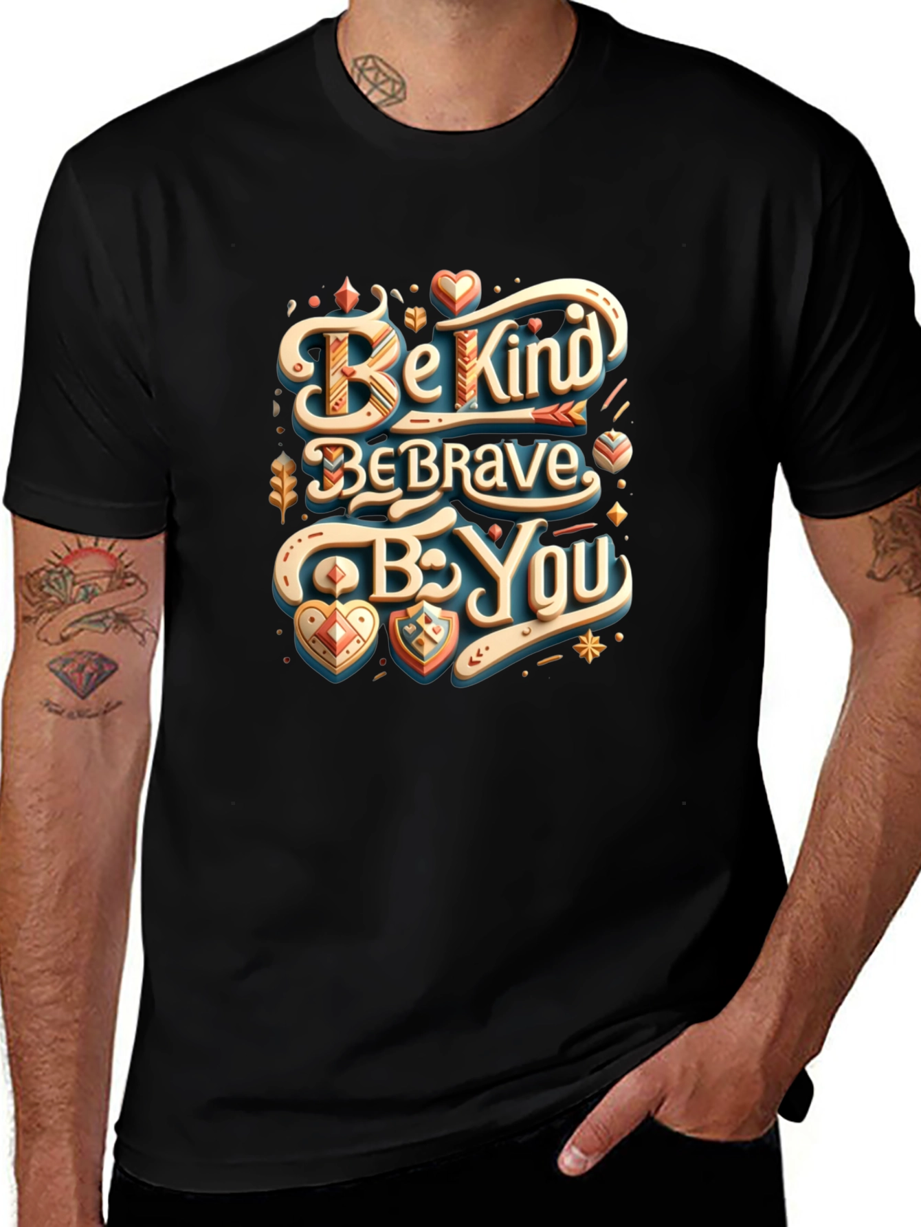 Variant 10 of Be Kind, Be Brave, Be You Graphic Tee