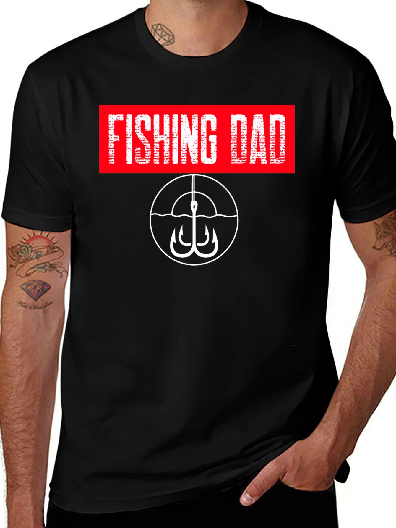Variant 6 of Fishing Dad Graphic T-Shirt