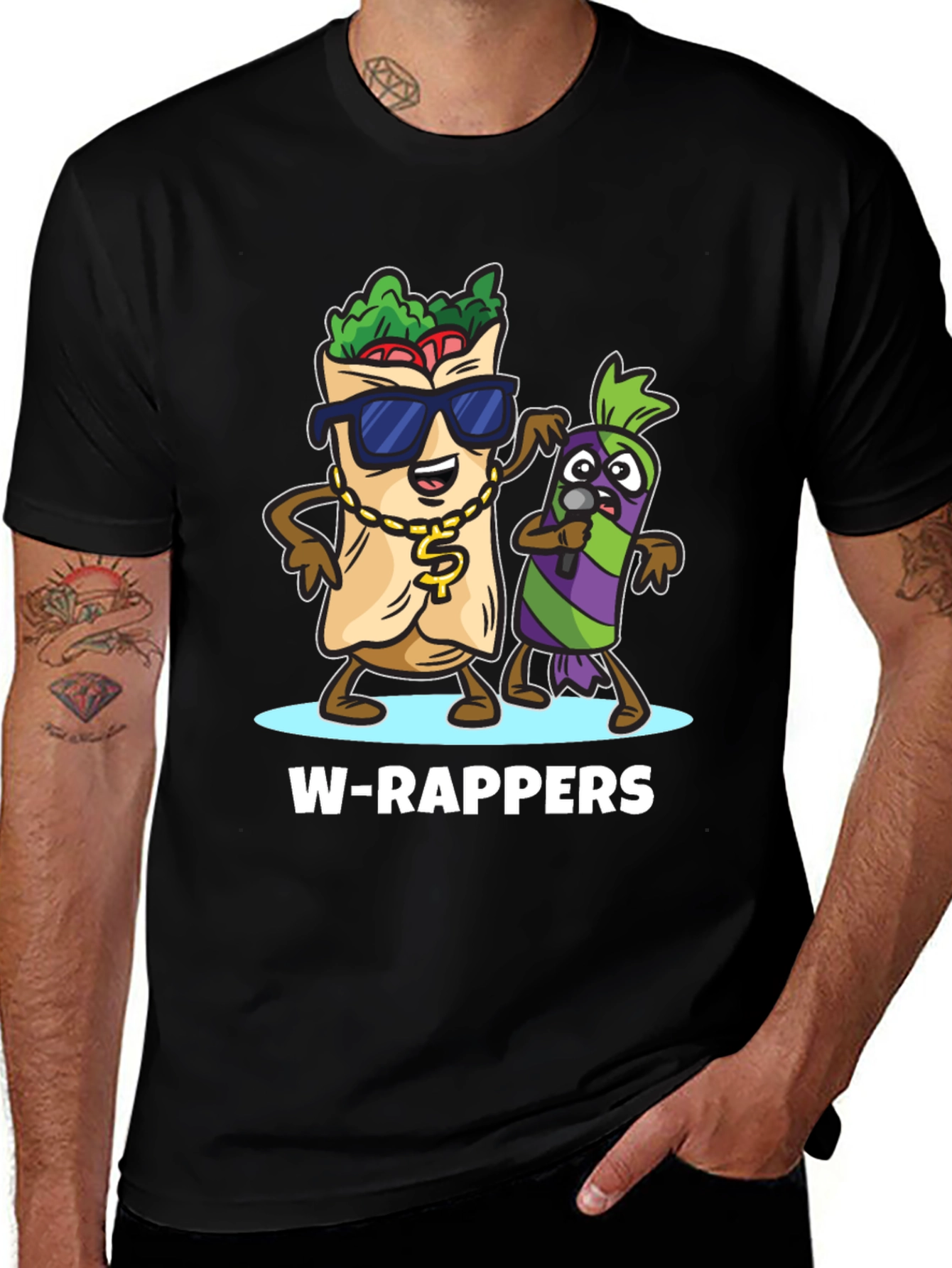 Variant 5 of W-Rappers Funny Graphic Tee