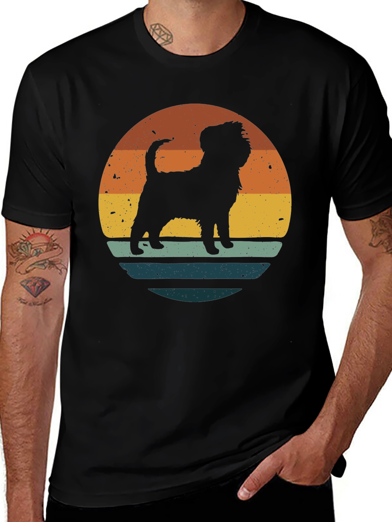 Variant 20 of Retro Dog Silhouette T-Shirt