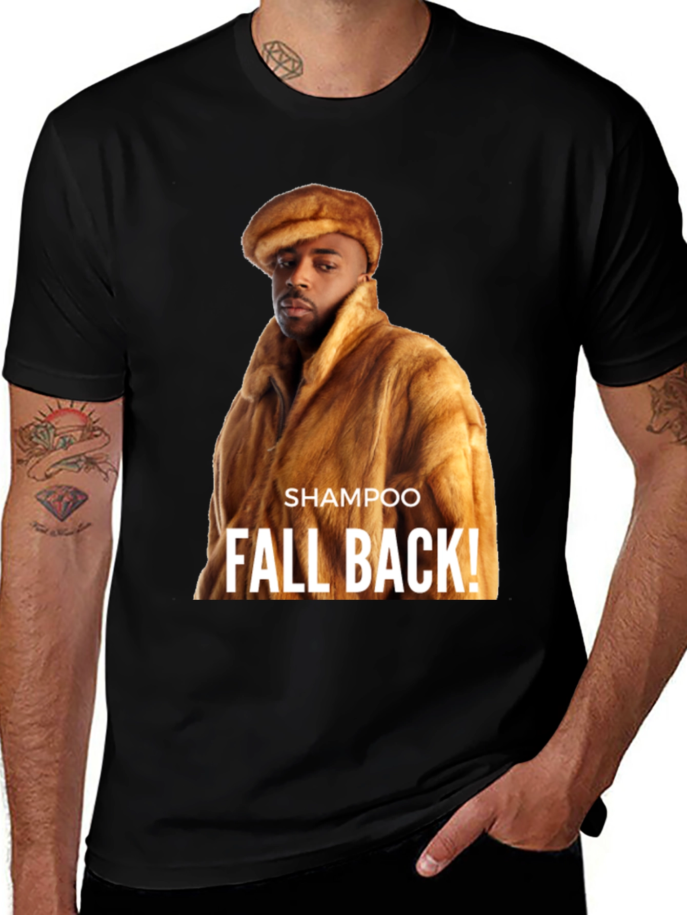 Variant 7 of "Shampoo Fall Back!" Graphic T-Shirt