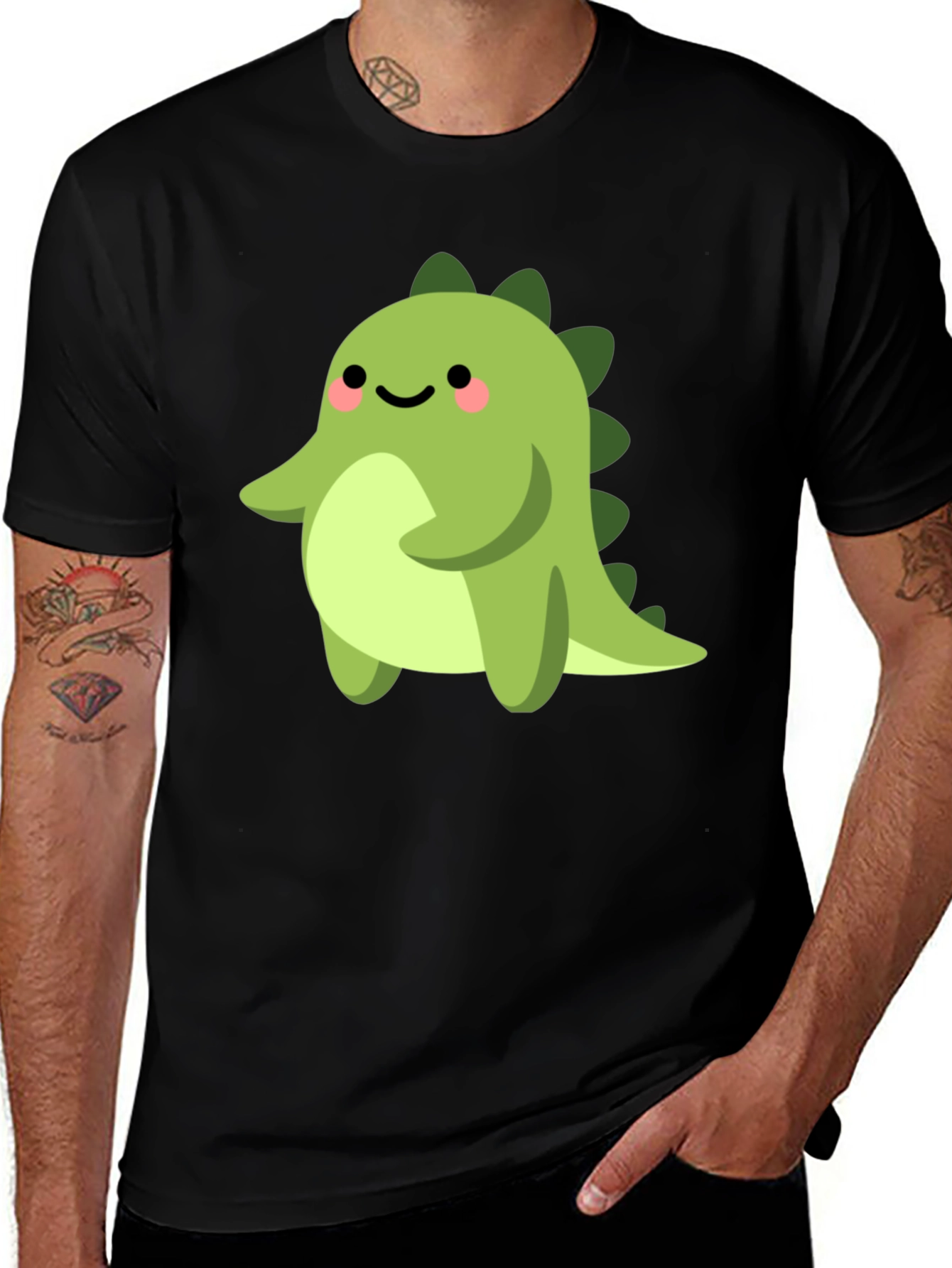 Variant 8 of Cute Cartoon Dinosaur Graphic T-Shirt