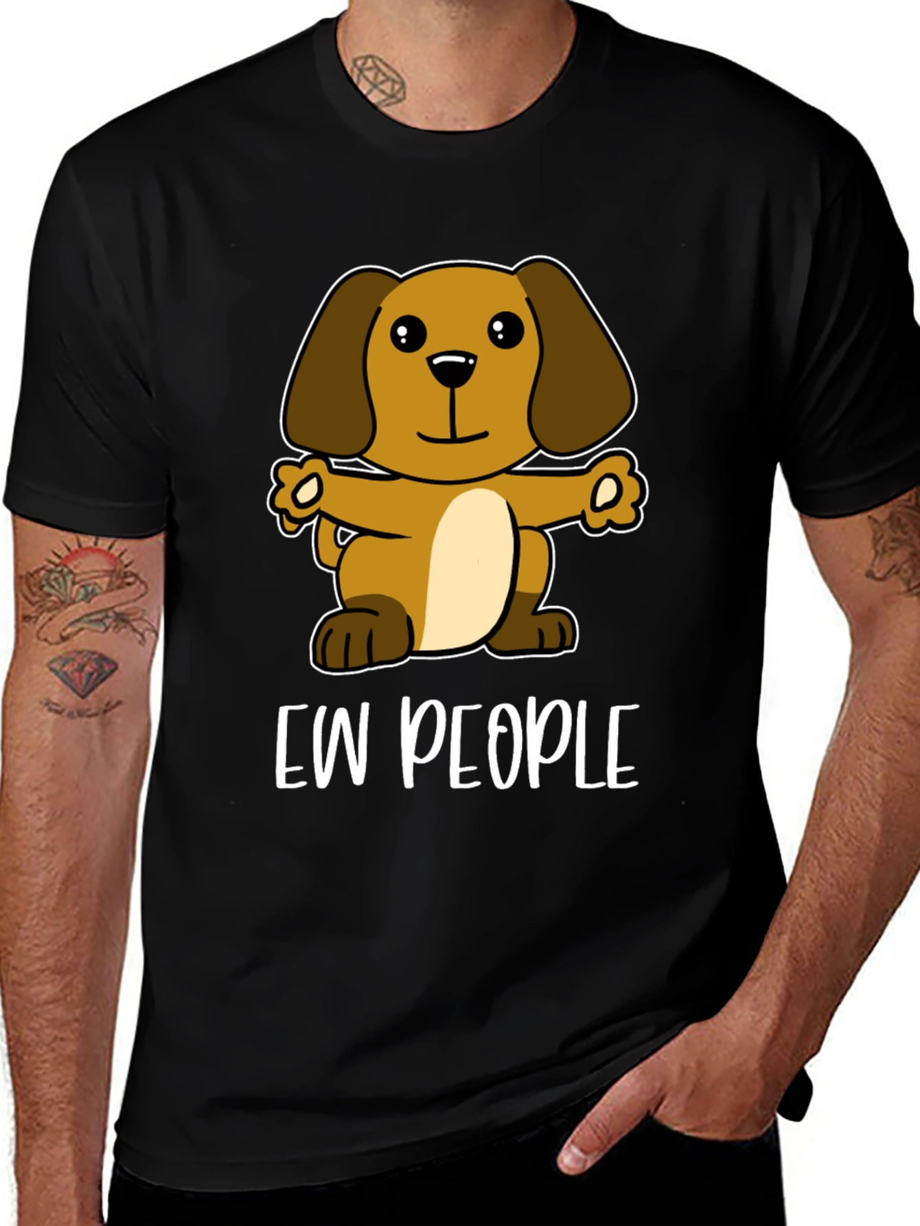 Variant 8 of Ew People Dog Graphic Tee - Funny Animal Lover Shirt