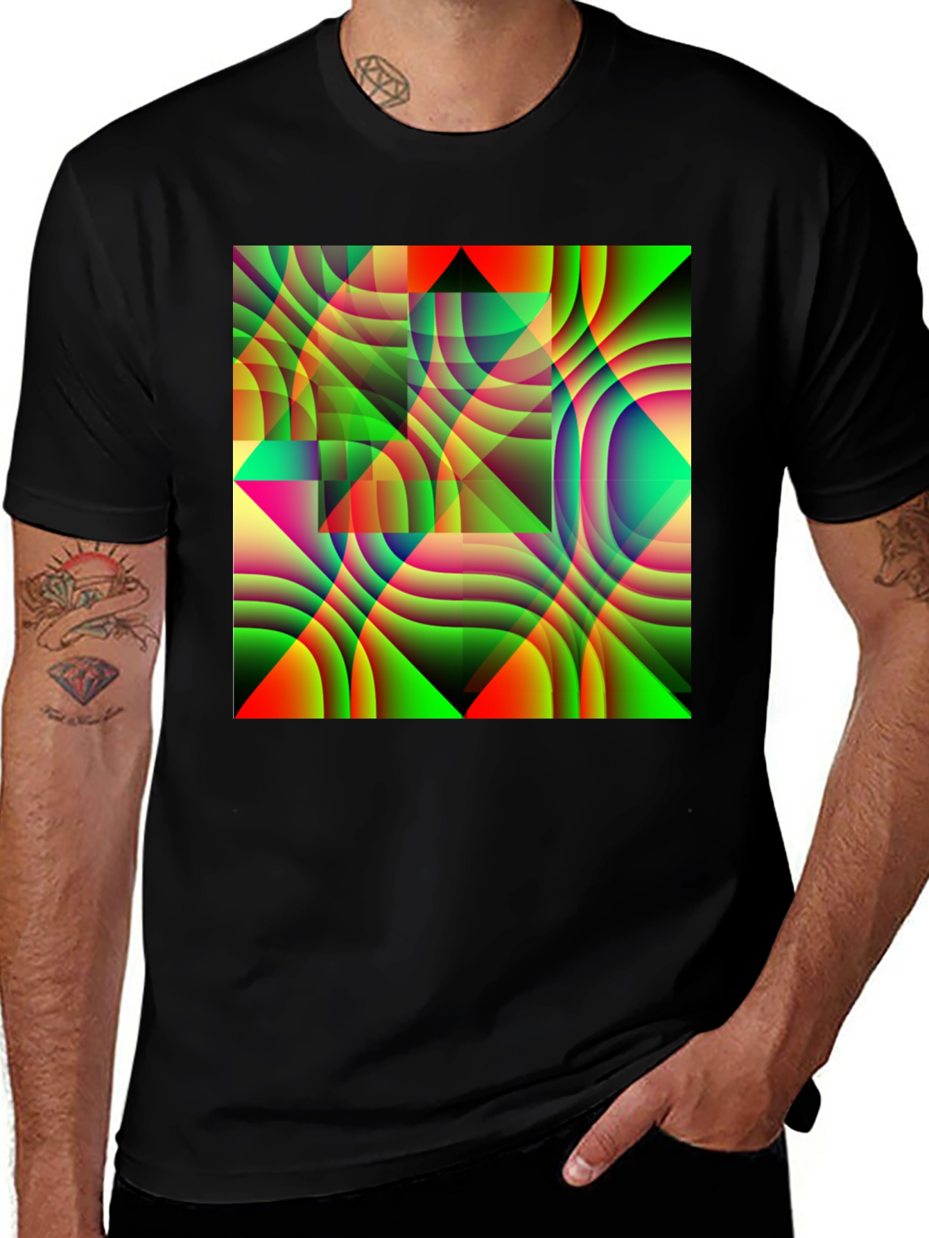 Abstract Geometric T-Shirt