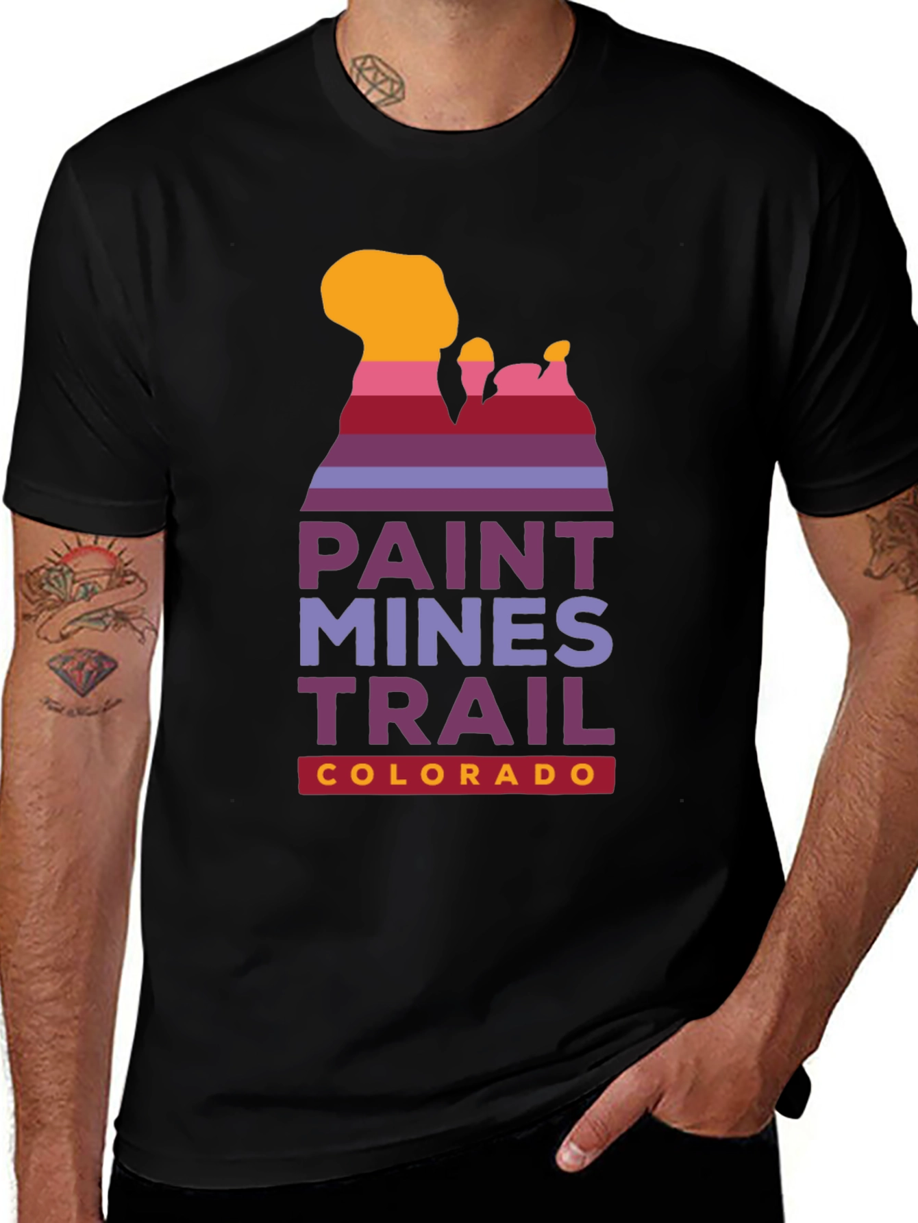 Paint Mines Trail Colorado Graphic T-Shirt