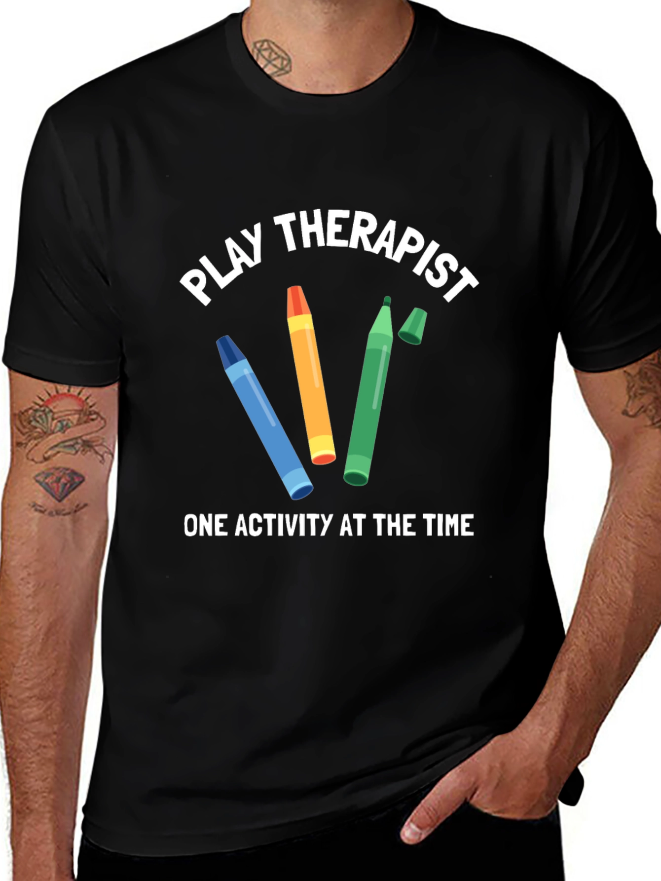 Variant 11 of Play Therapist Crayon Tee
