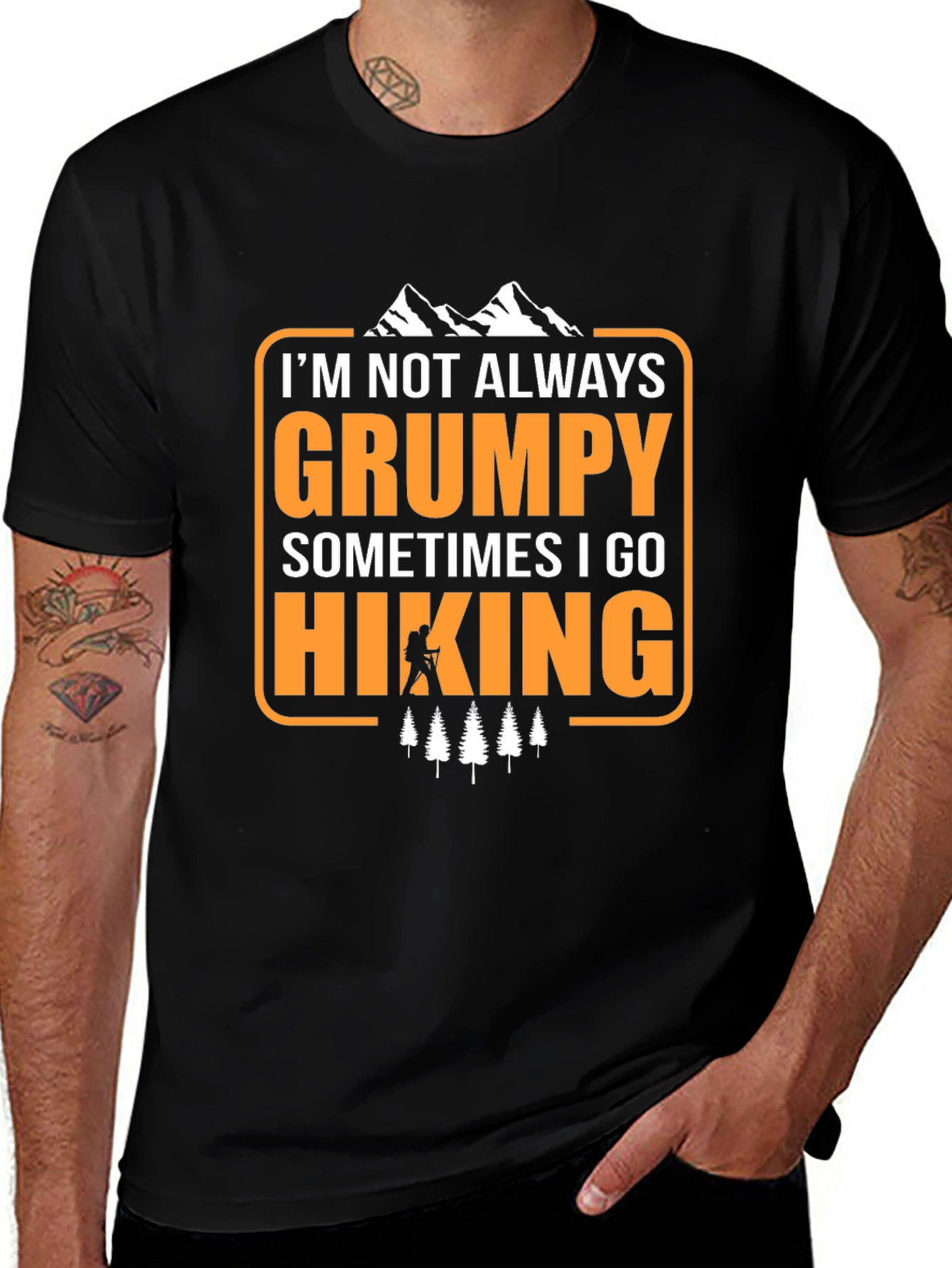 Variant 26 of Grumpy Hiking T-Shirt - Funny Outdoor Adventure Tee
