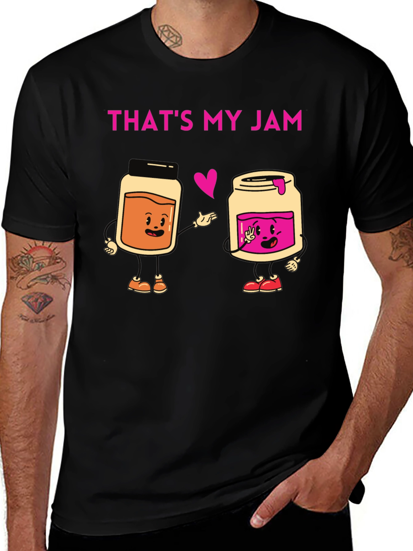 Variant 4 of That's My Jam T-Shirt: Cartoon Jam Jar Graphic Tee
