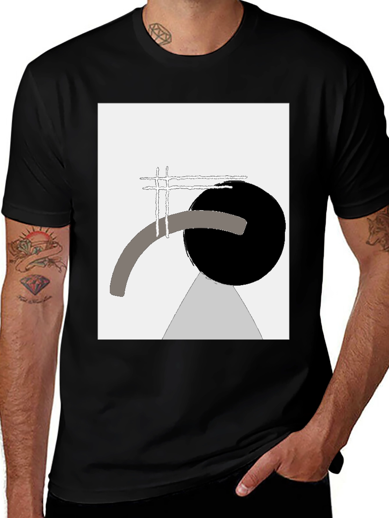 Variant 6 of Modern Art Graphic Tee - Abstract Design