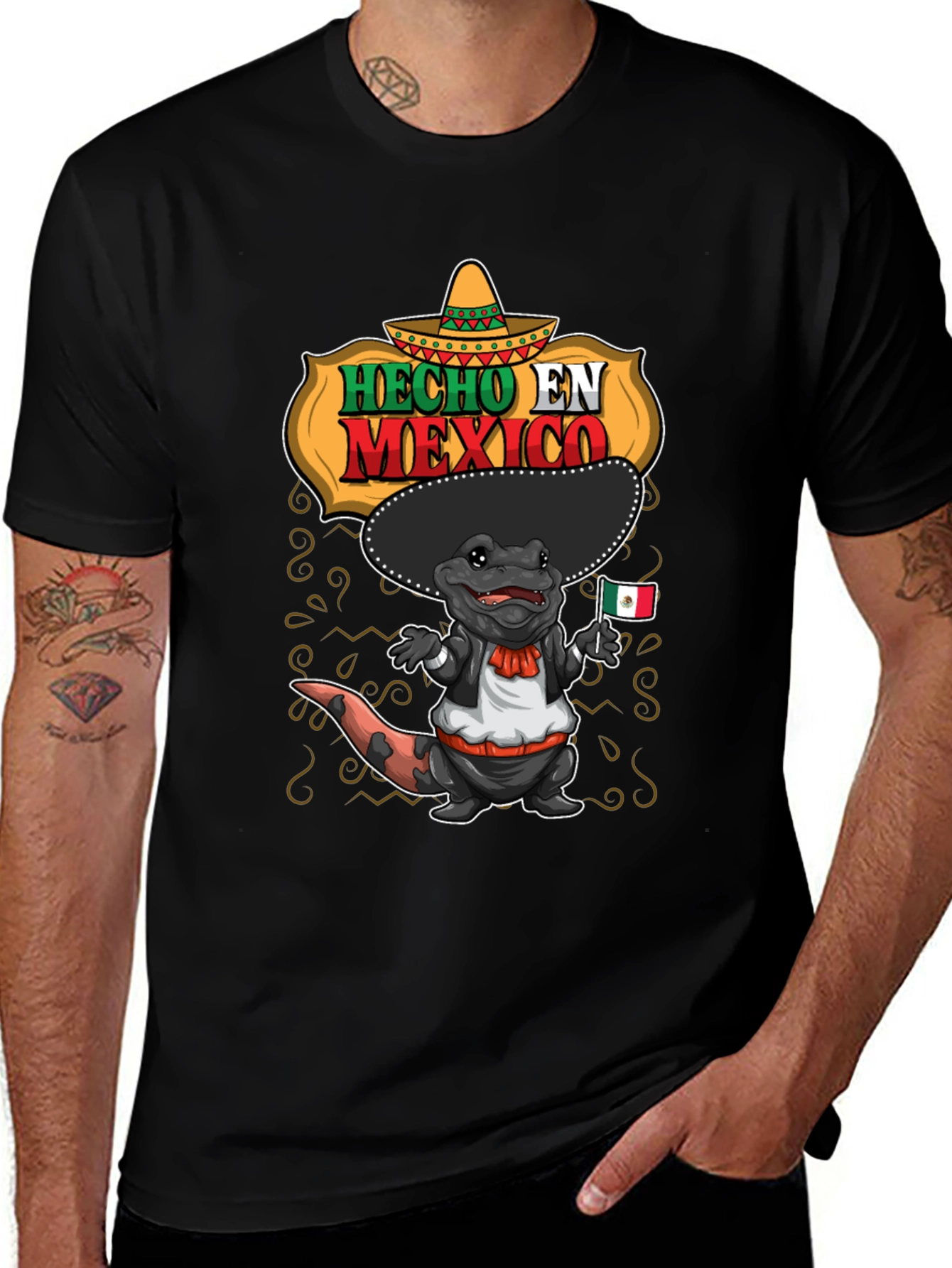 Variant 29 of Hecho En Mexico Lizard T-Shirt