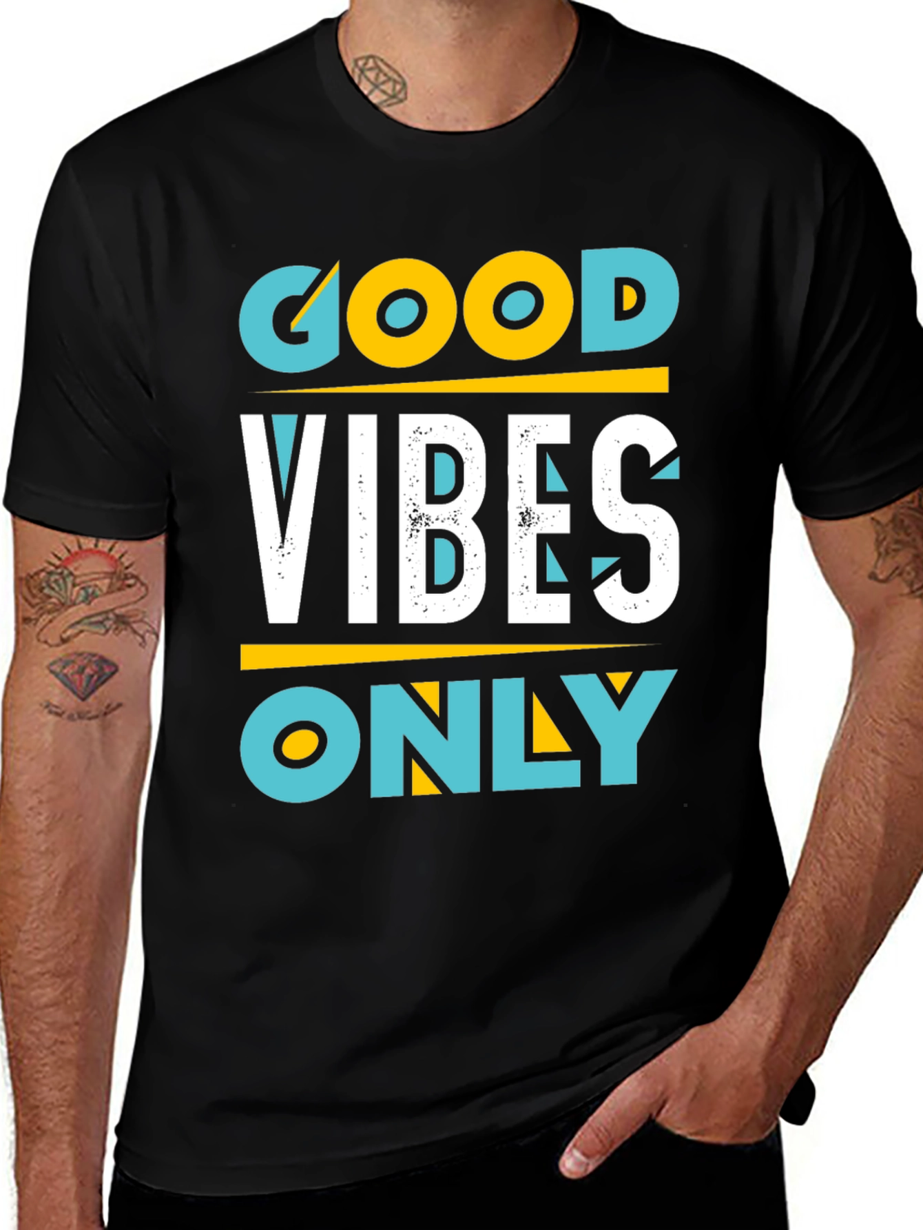 Variant 26 of Good Vibes Only Graphic Tee - Stylish Comfort