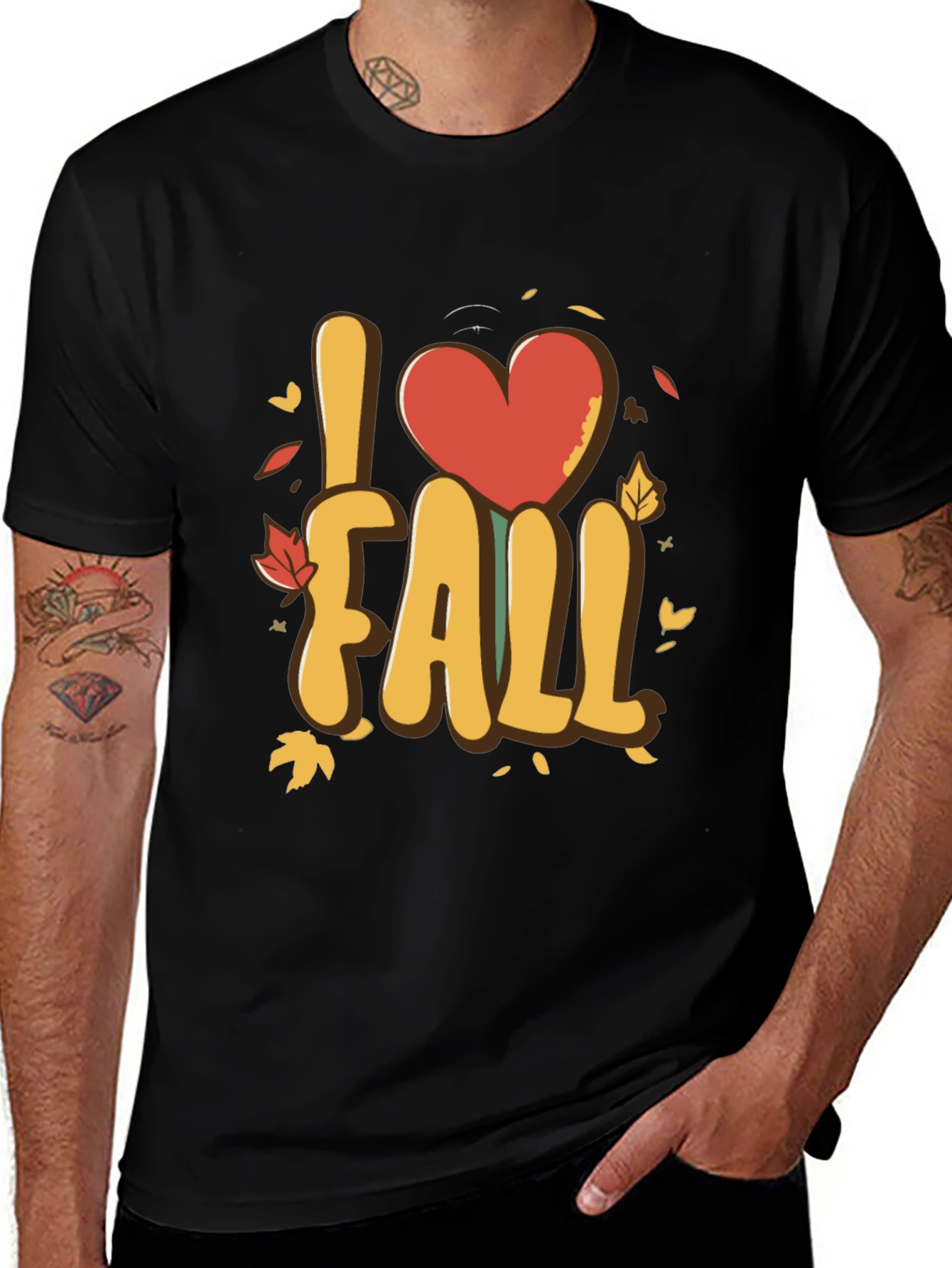 Variant 23 of I Love Fall T-Shirt