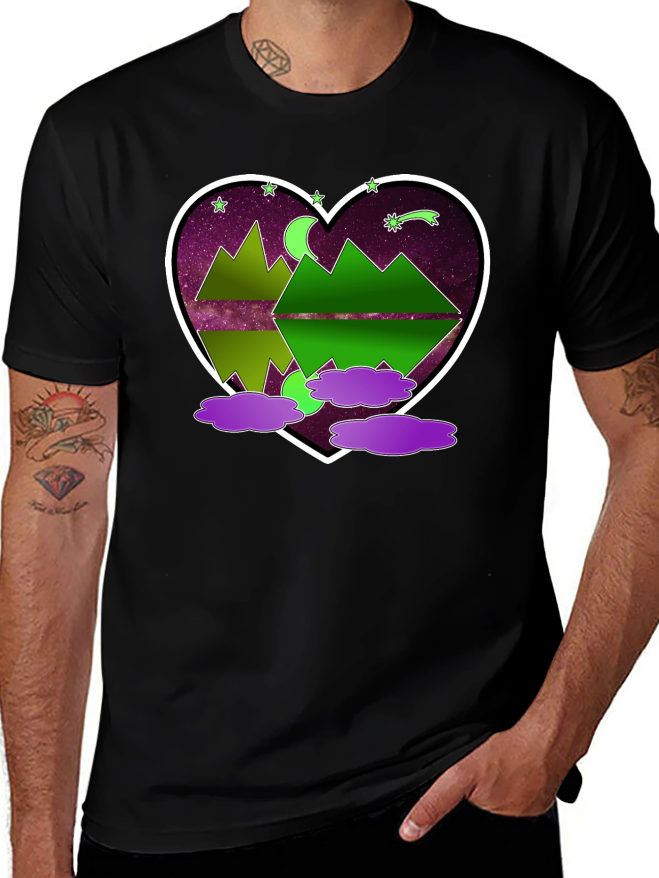 Variant 12 of Mountains & Stars Graphic Tee