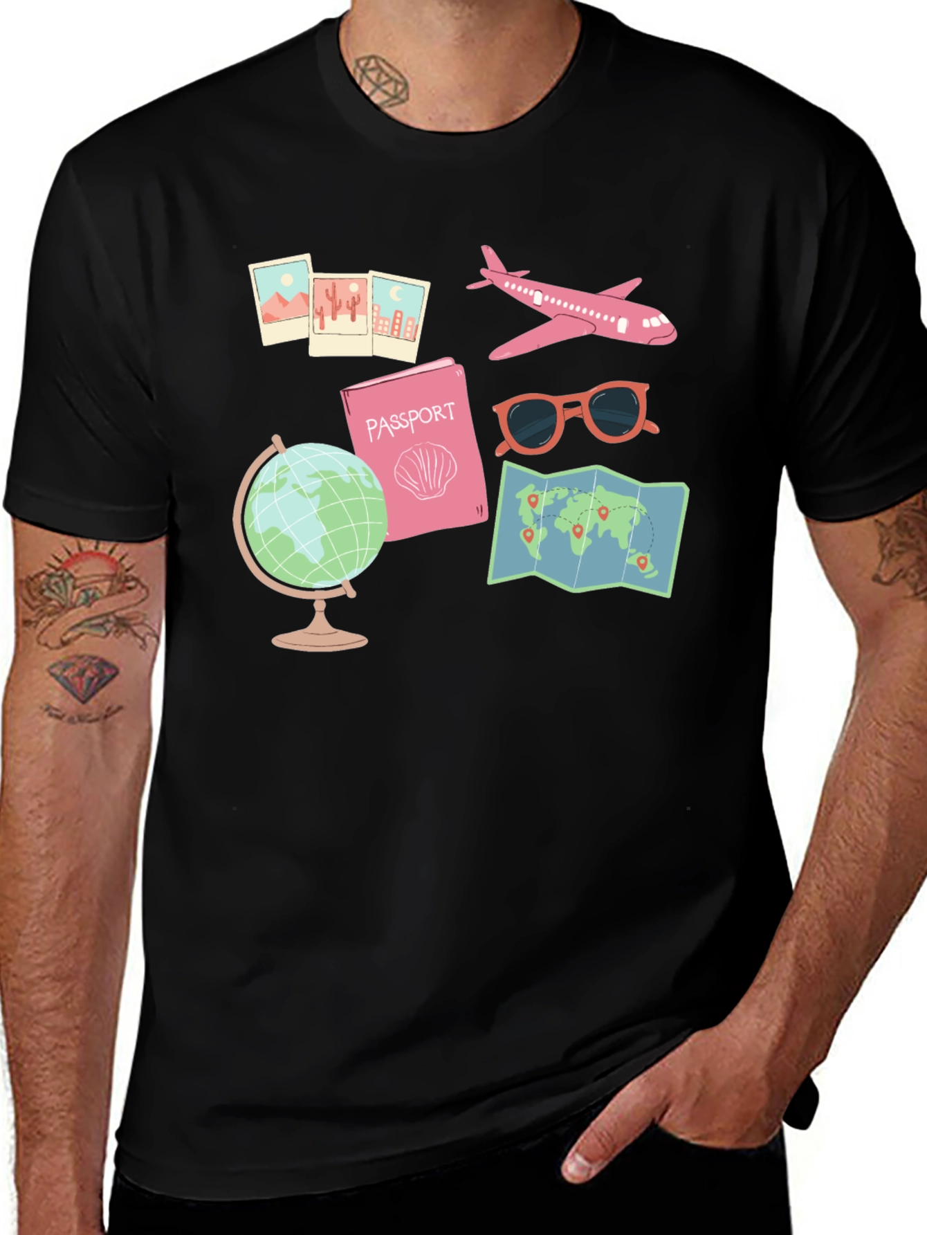 Variant 5 of Travel Adventure Graphic Tee - Vacation Ready!