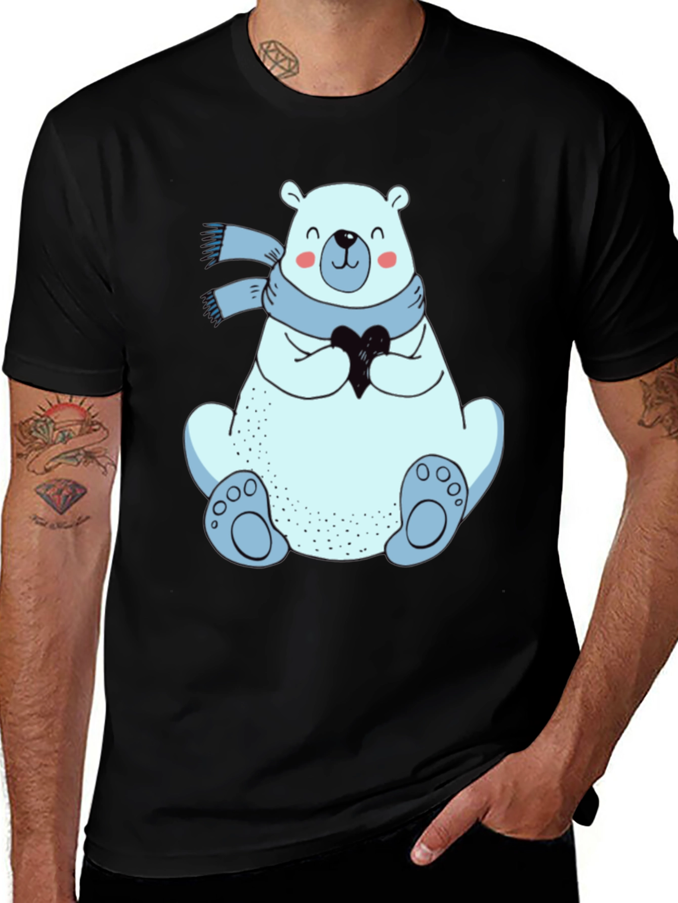 Variant 26 of Bear Hugs Black T-Shirt